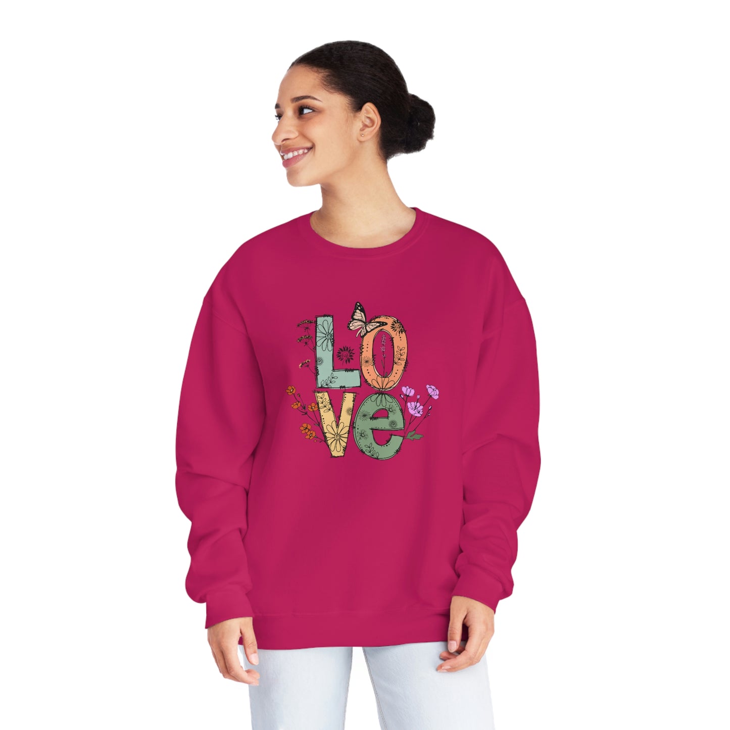 NWT - Wildflowers Love Unisex NuBlend® Crewneck Sweatshirt