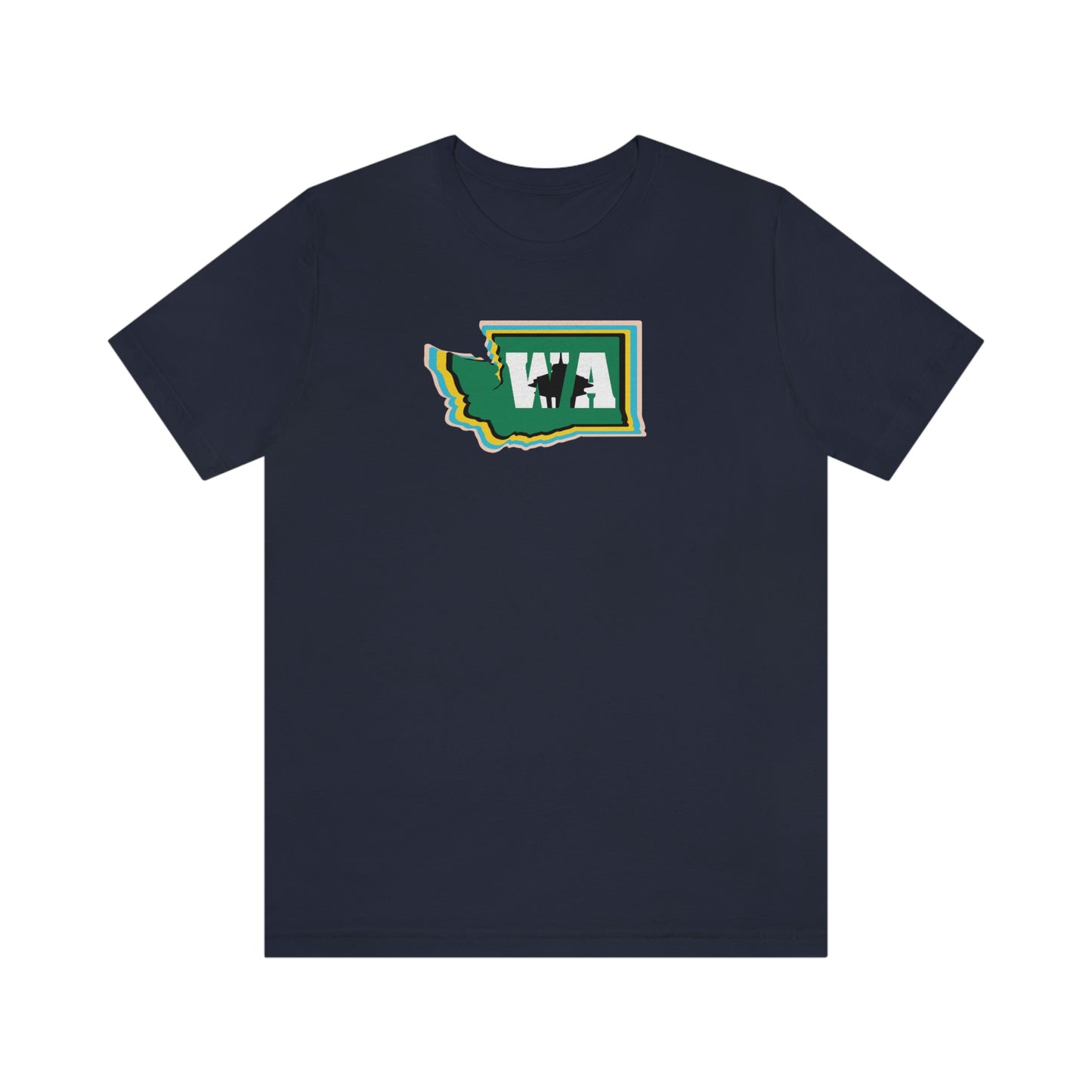 State Love- Washington Alternate Green SN Unisex Jersey Short Sleeve Tee