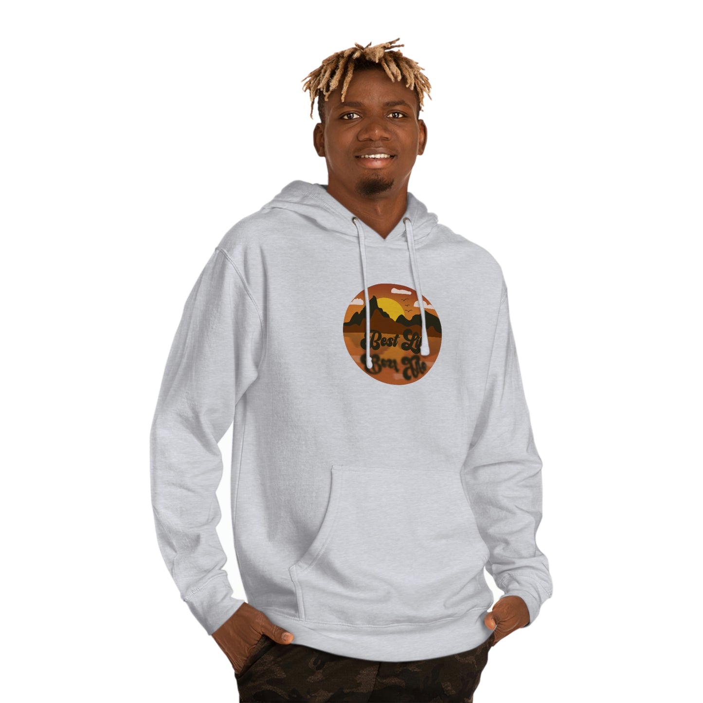 Best Life- Lake Reflection Unisex Hooded Sweatshirt