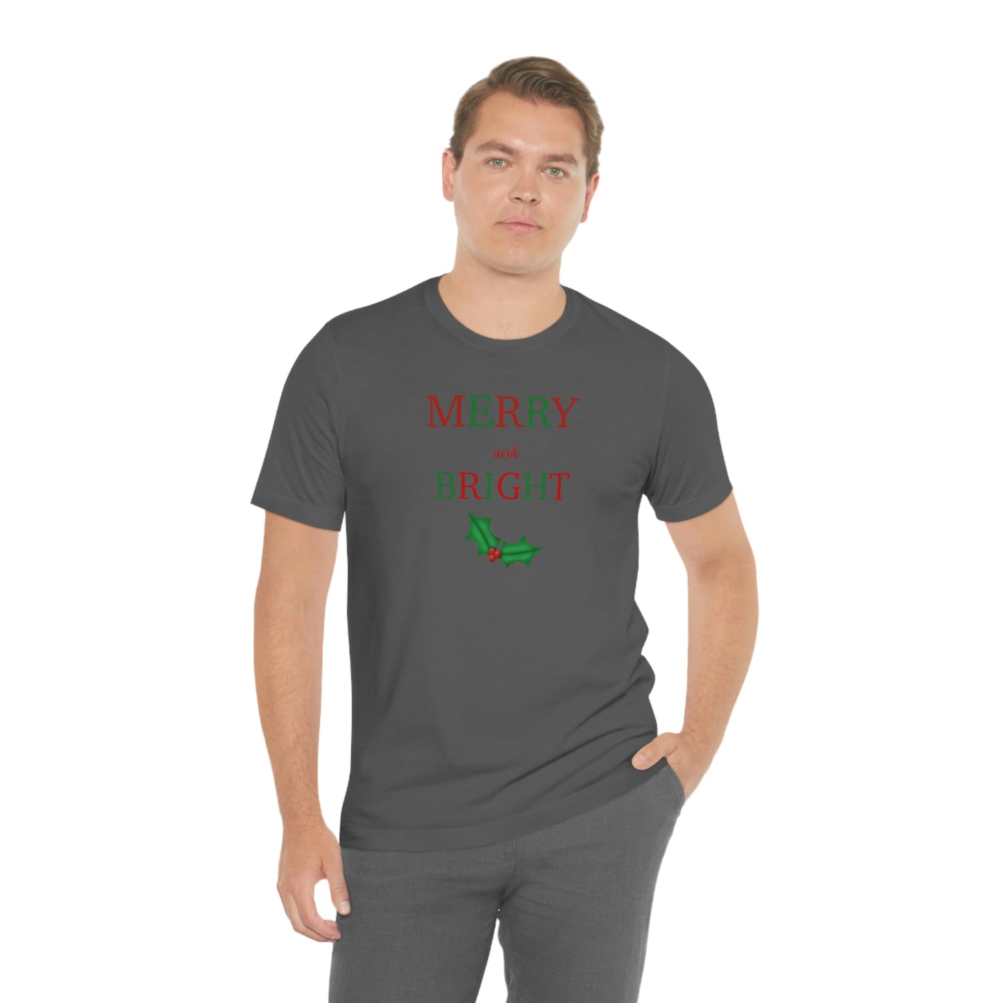 Holiday Merry 1 Unisex Jersey Short Sleeve Tee