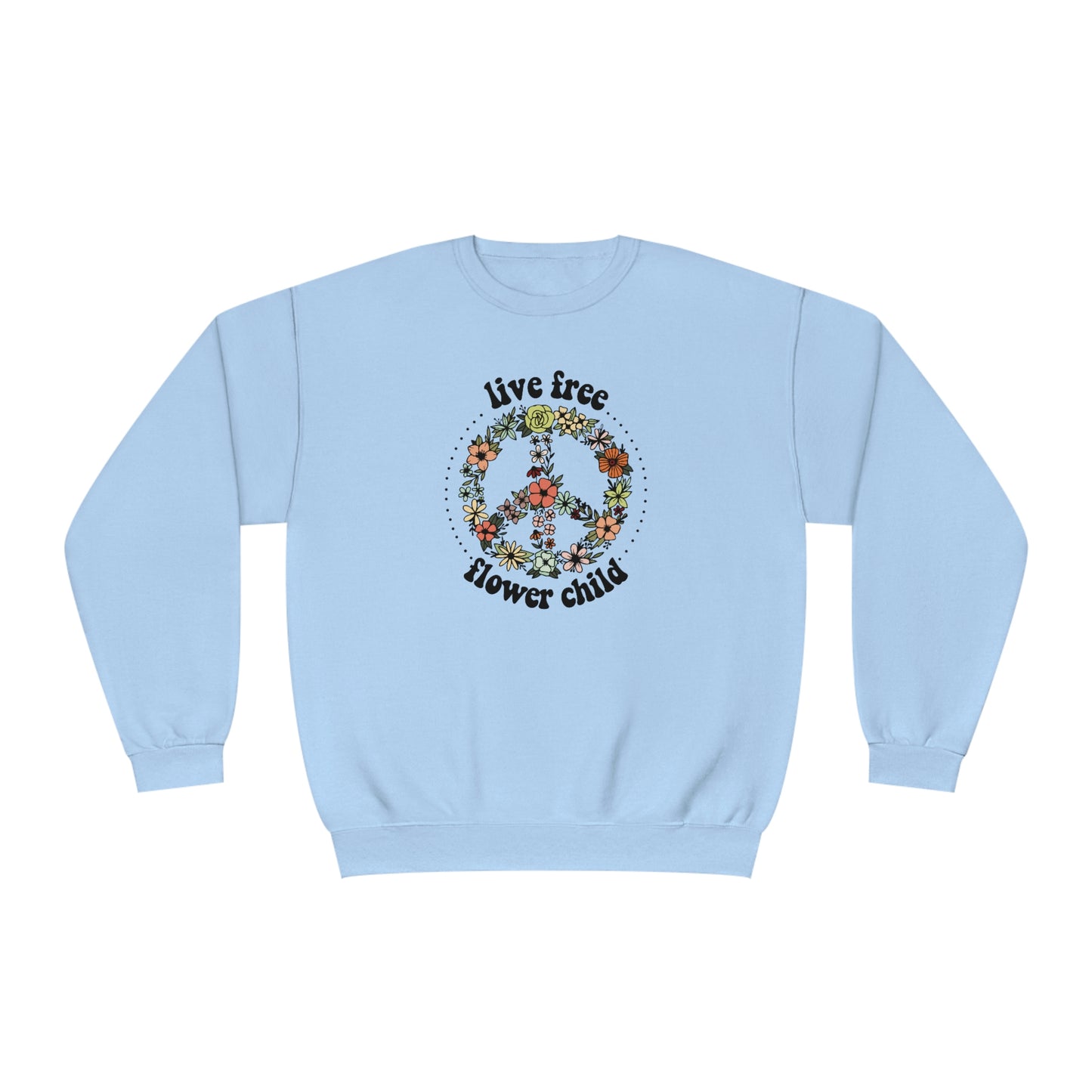 NWT - Wildflowers Flower Child Unisex NuBlend® Crewneck Sweatshirt