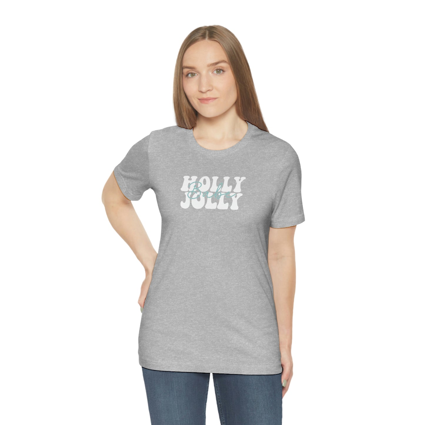 Holiday Holly Jolly Babe Unisex Jersey Short Sleeve Tee