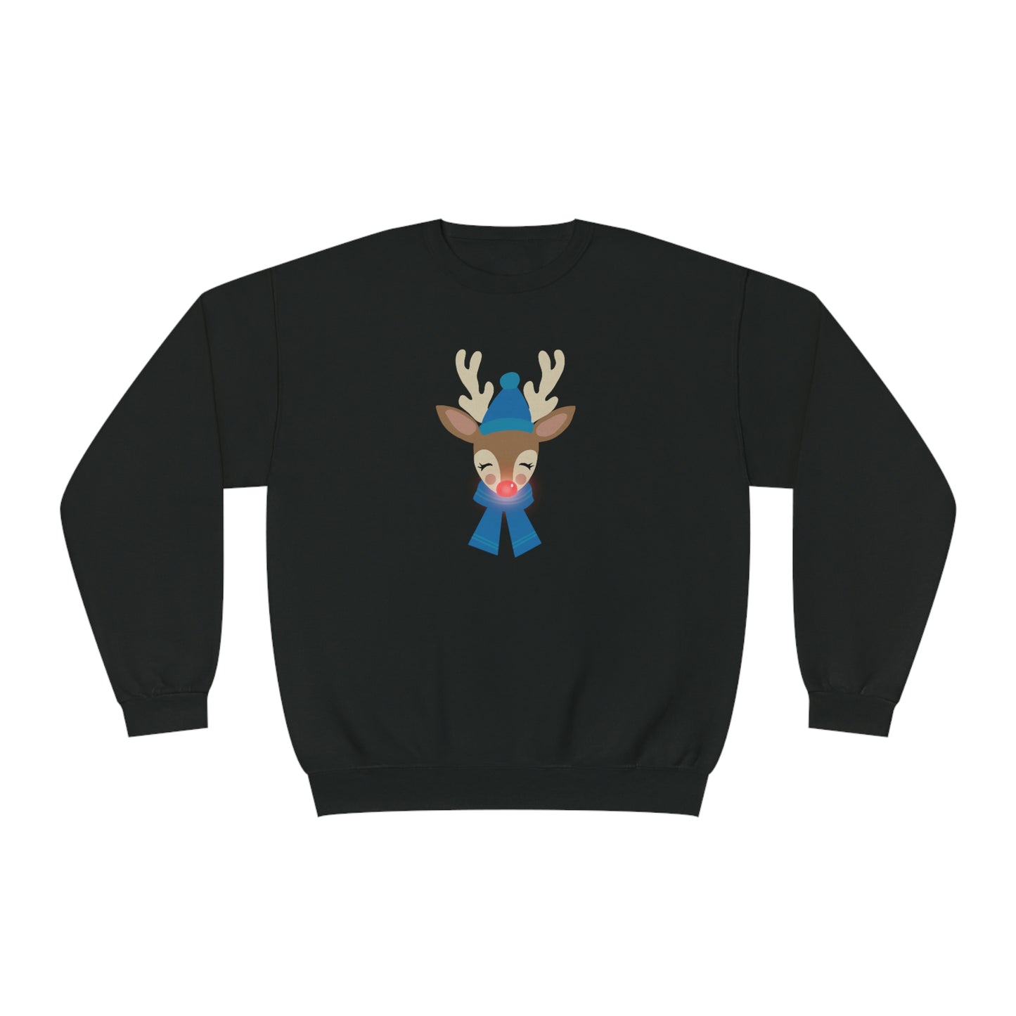 NWT- Reindeer Blue Unisex NuBlend® Crewneck Sweatshirt