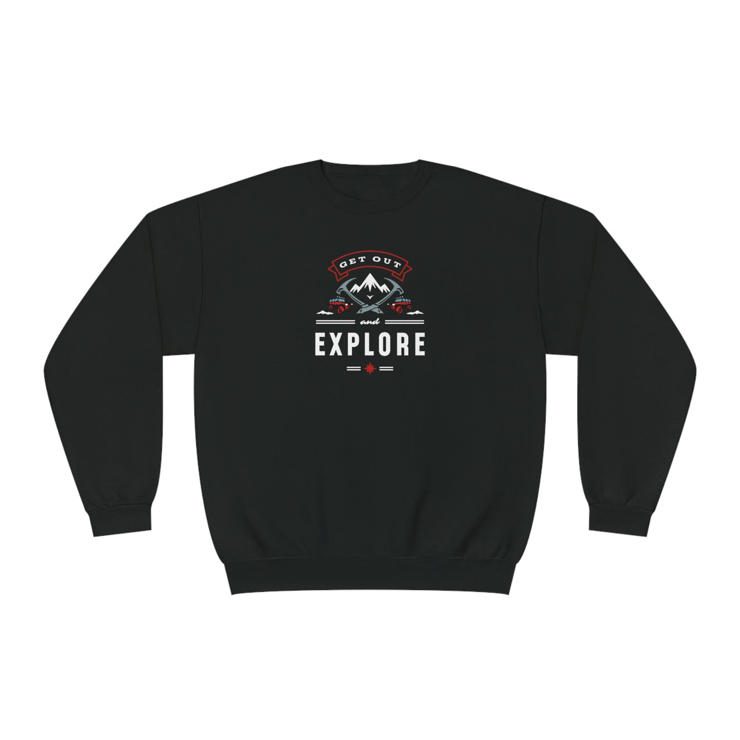 NWT - Get Out and Explore vUnisex NuBlend® Crewneck Sweatshirt