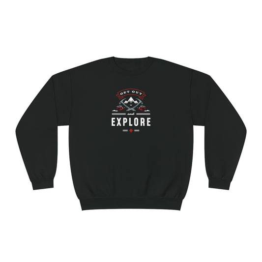 NWT - Get Out and Explore vUnisex NuBlend® Crewneck Sweatshirt