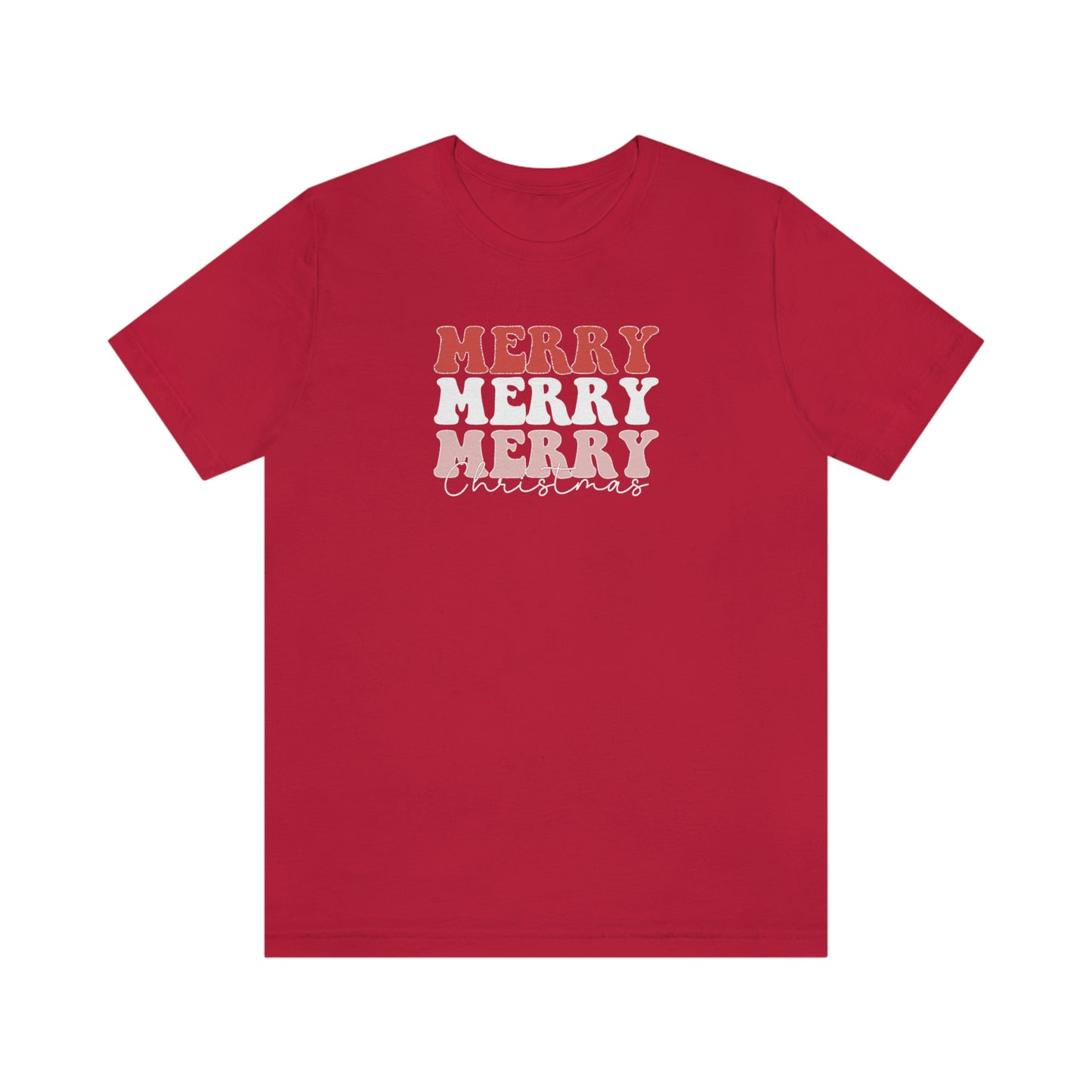 Holiday Merry Merry Merry Unisex Jersey Short Sleeve Tee