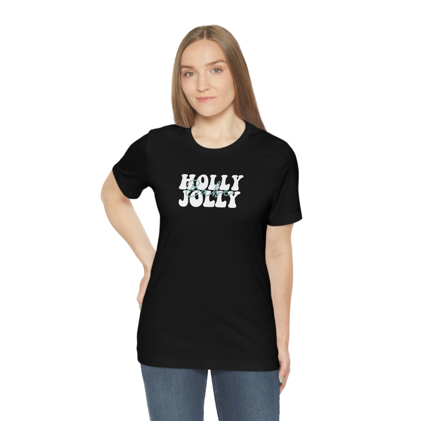 Holiday Holly Jolly Babe Unisex Jersey Short Sleeve Tee