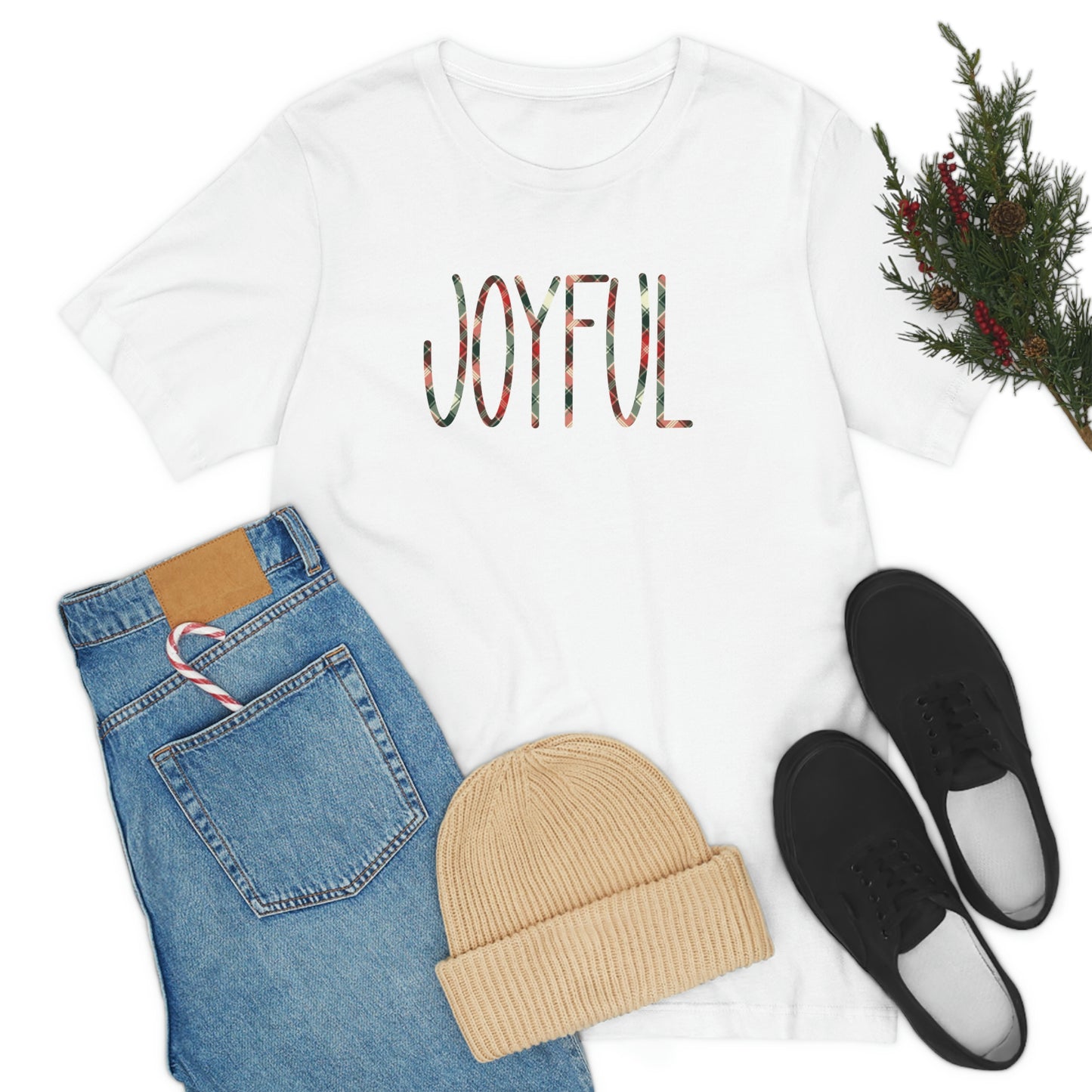 Holiday Joyful Unisex Jersey Short Sleeve Tee