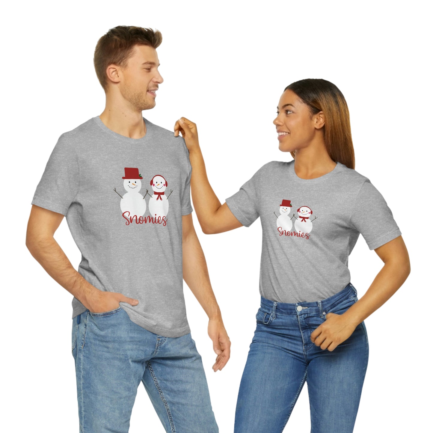 Holiday Red Snomies Unisex Jersey Short Sleeve Tee