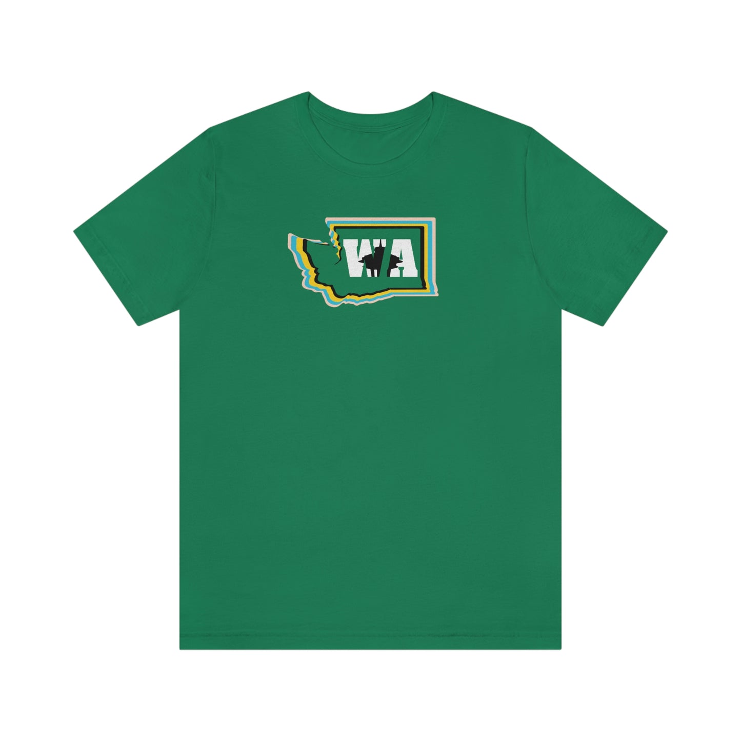 State Love- Washington Alternate Green SN Unisex Jersey Short Sleeve Tee