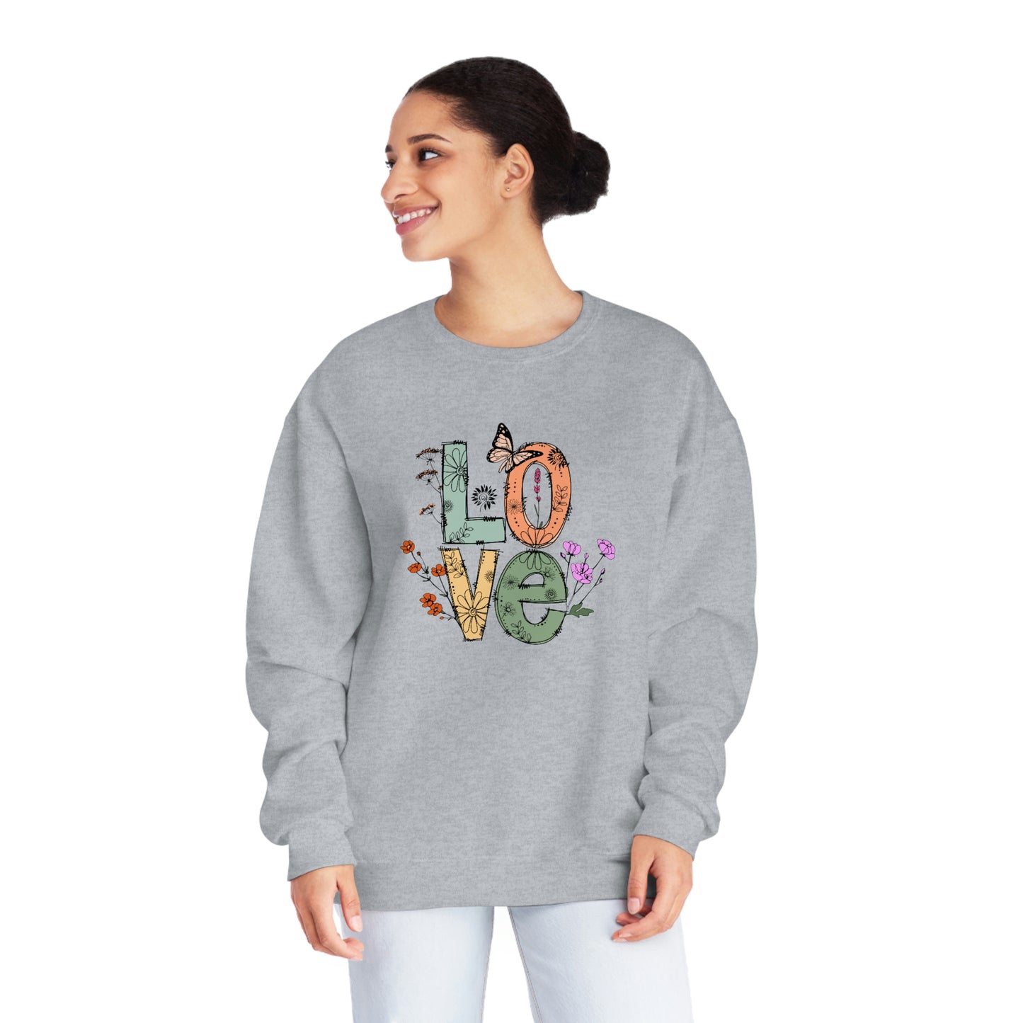 NWT - Wildflowers Love Unisex NuBlend® Crewneck Sweatshirt