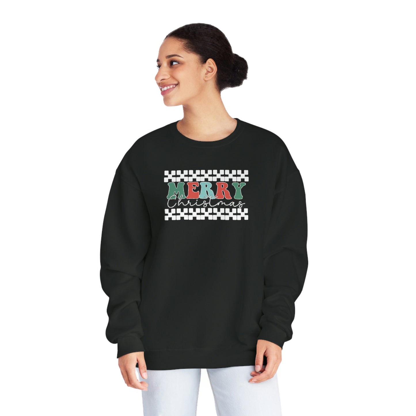 NWT- Merry Christmas Unisex NuBlend® Crewneck Sweatshirt