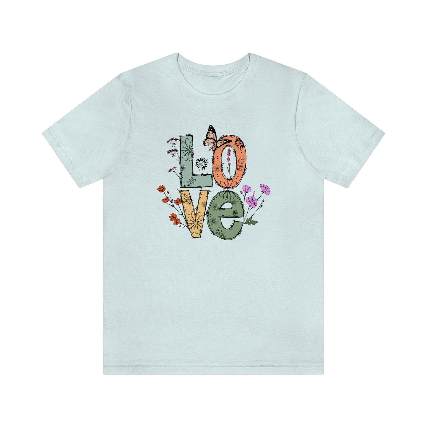 NWT - Wildflowers Love Unisex Jersey Short Sleeve Tee