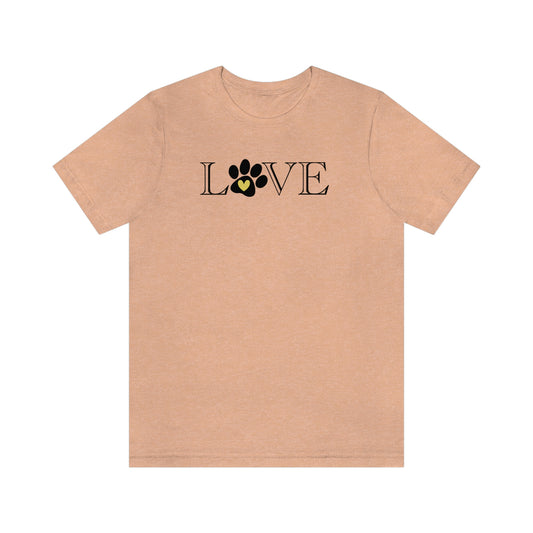 NWT Paw Print Yellow Unisex Jersey Short Sleeve Tee