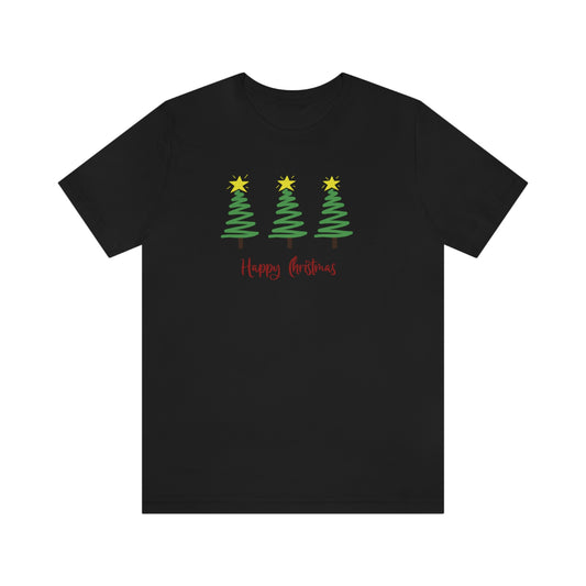 Holiday Happy Christmas Unisex Jersey Short Sleeve Tee