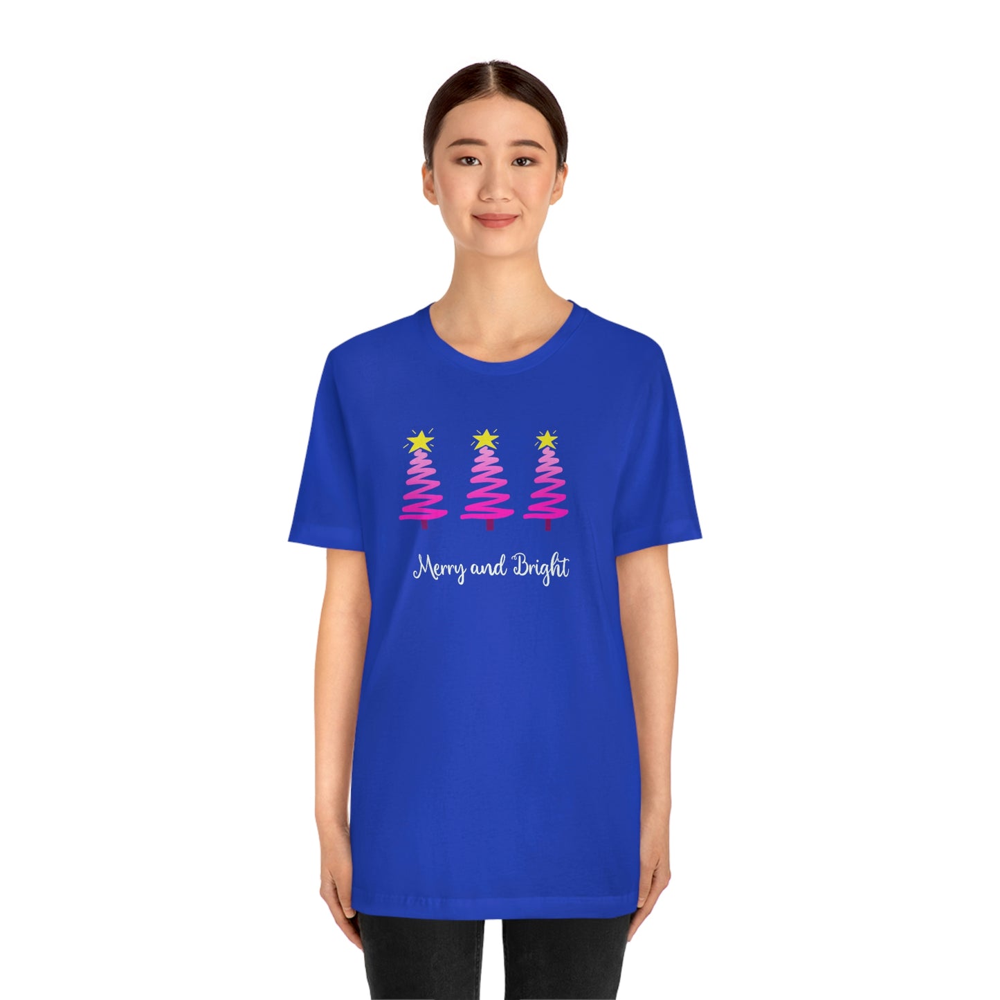 Holiday Merry and Bright Unisex Jersey Short Sleeve Tee