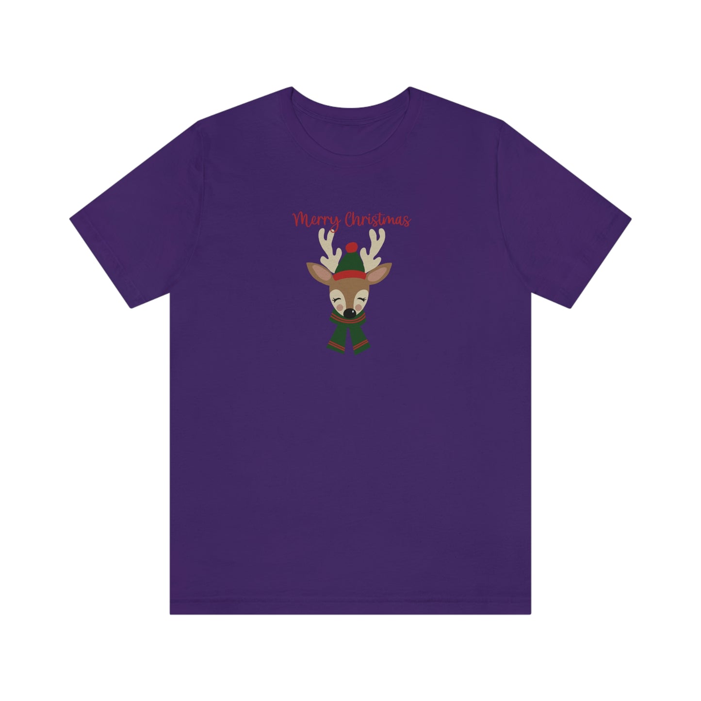 Holiday Reindeer 2 Unisex Jersey Short Sleeve Tee