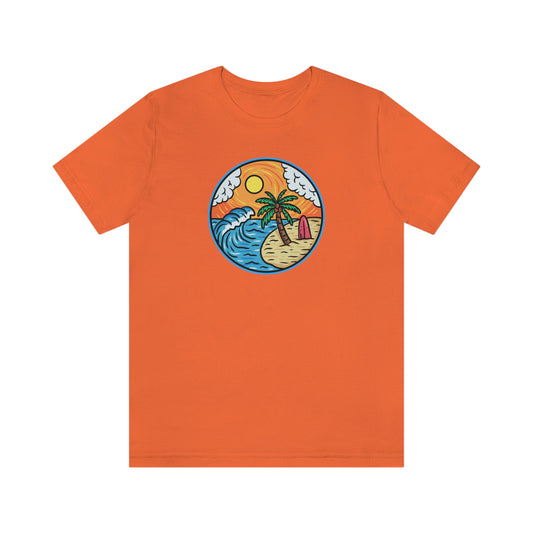 NWT- Tropical Day Unisex Jersey Short Sleeve Tee