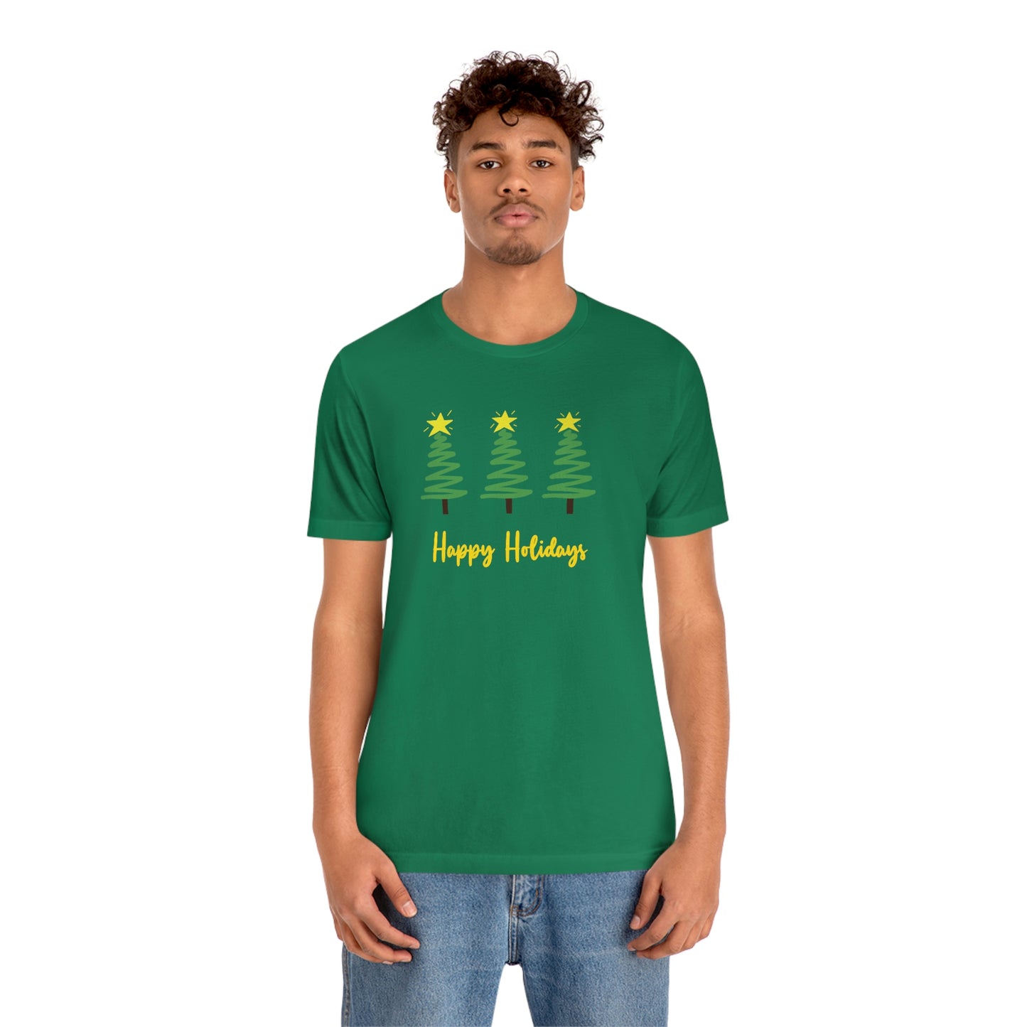 Holiday Happy Holidays Unisex Jersey Short Sleeve Tee