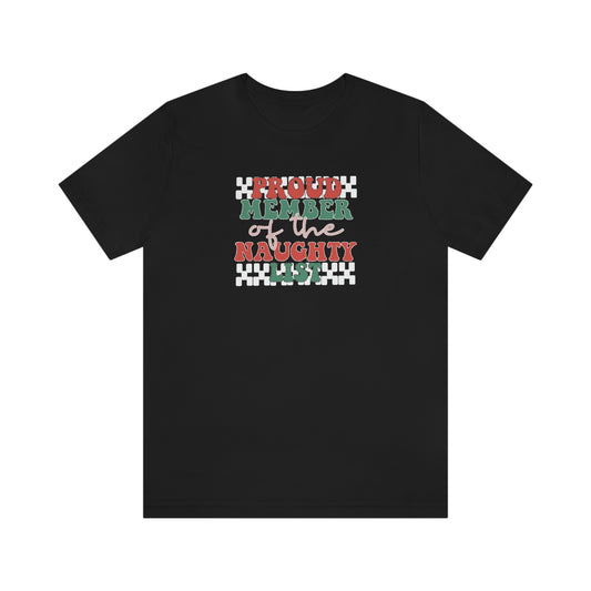 Holiday Naughty List Unisex Jersey Short Sleeve Tee