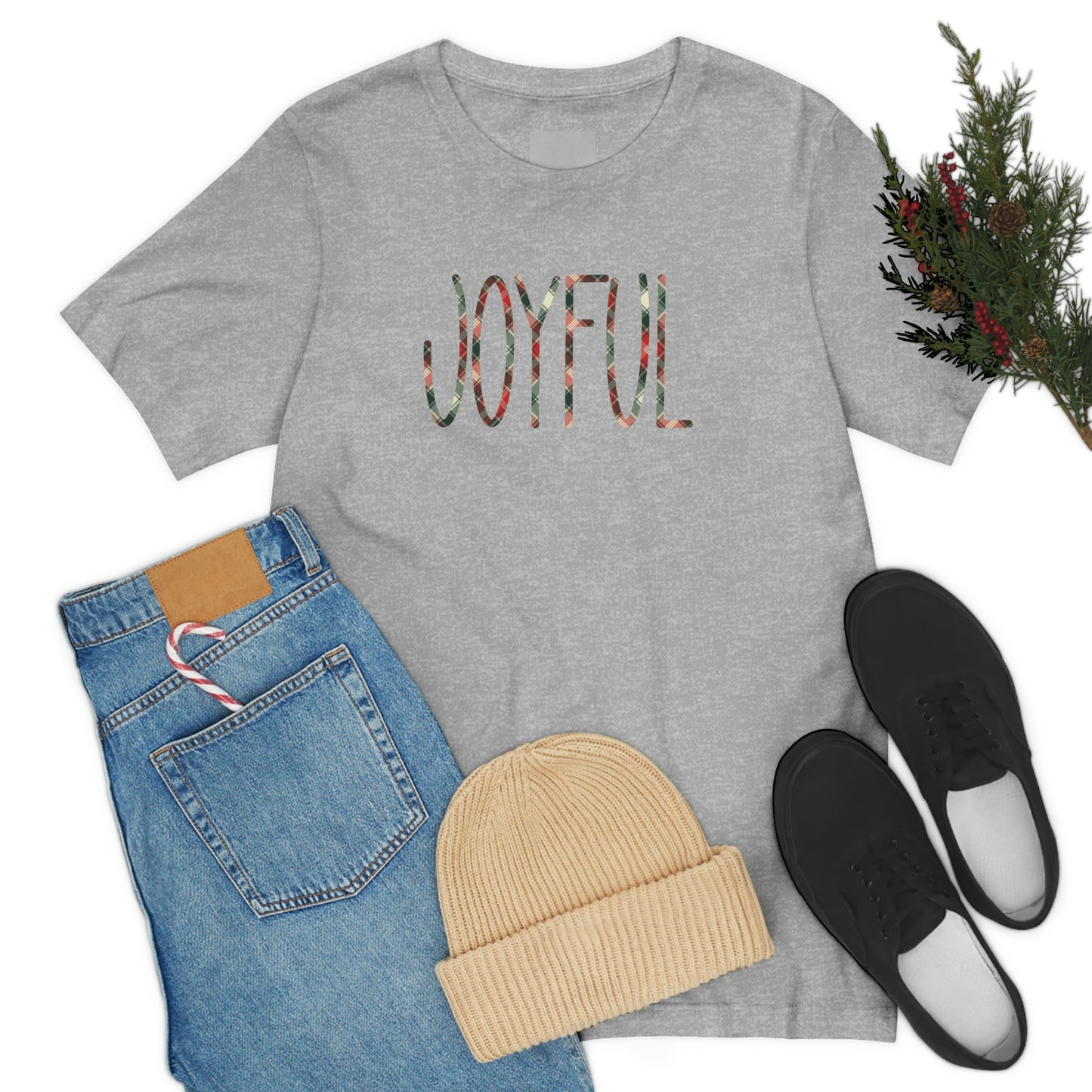 Holiday Joyful Unisex Jersey Short Sleeve Tee