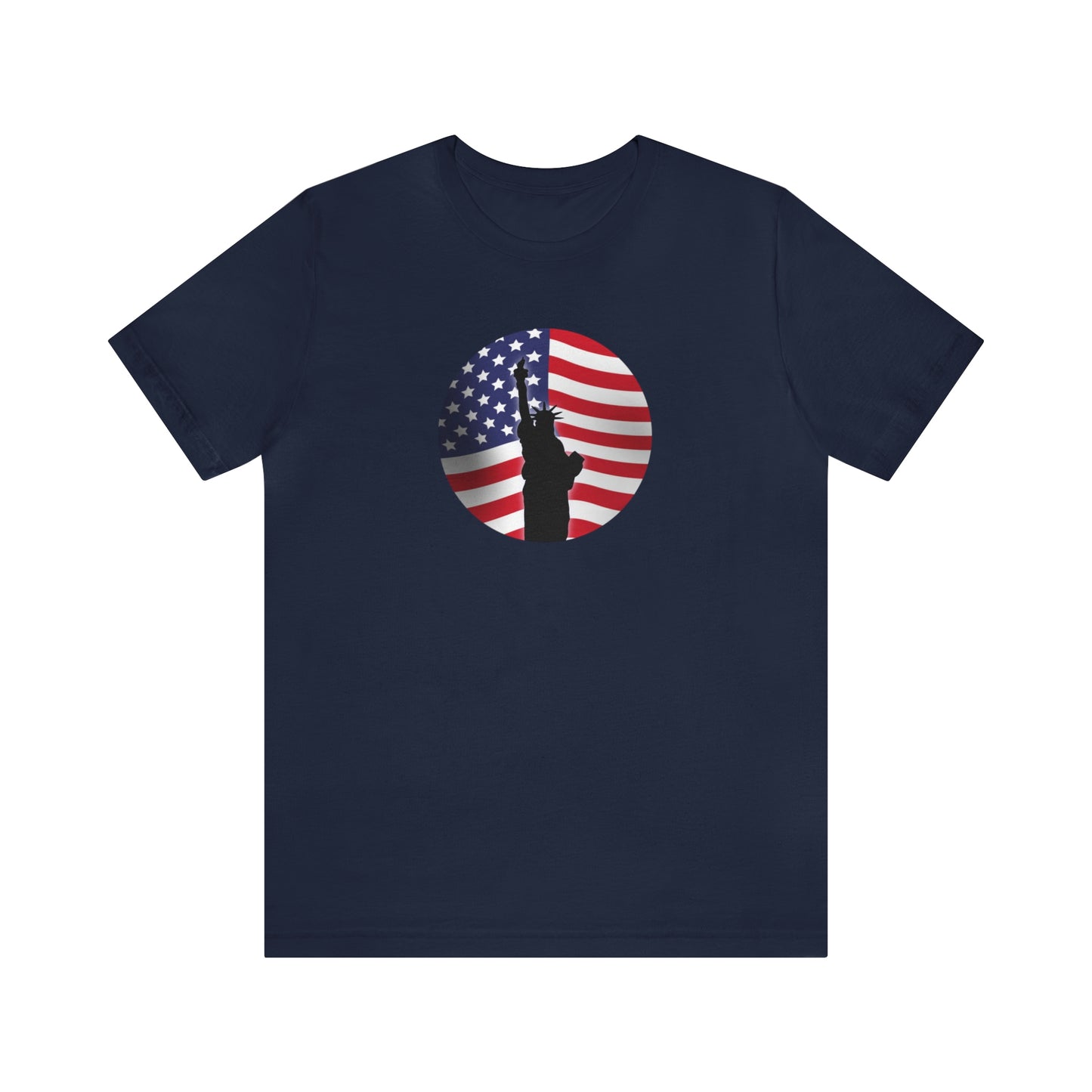 Holiday Lady Liberty 2 Unisex Jersey Short Sleeve Tee