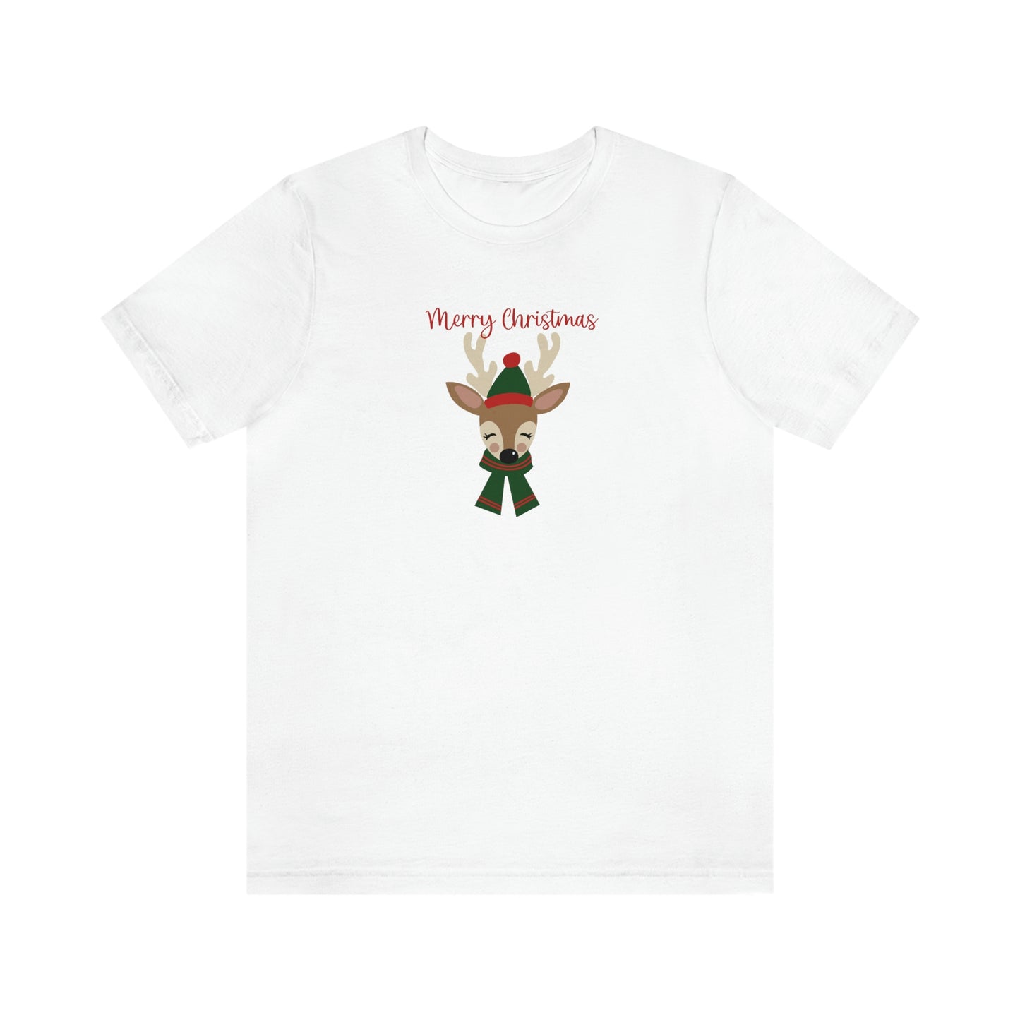 Holiday Reindeer 2 Unisex Jersey Short Sleeve Tee