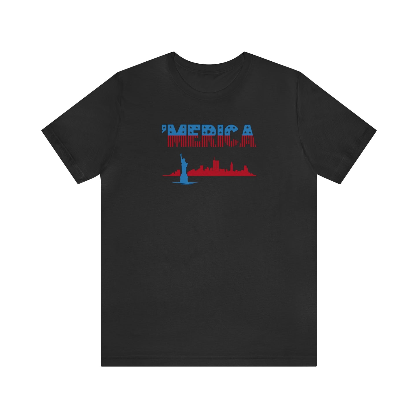 NWT- 'Merica Unisex Jersey Short Sleeve Tee