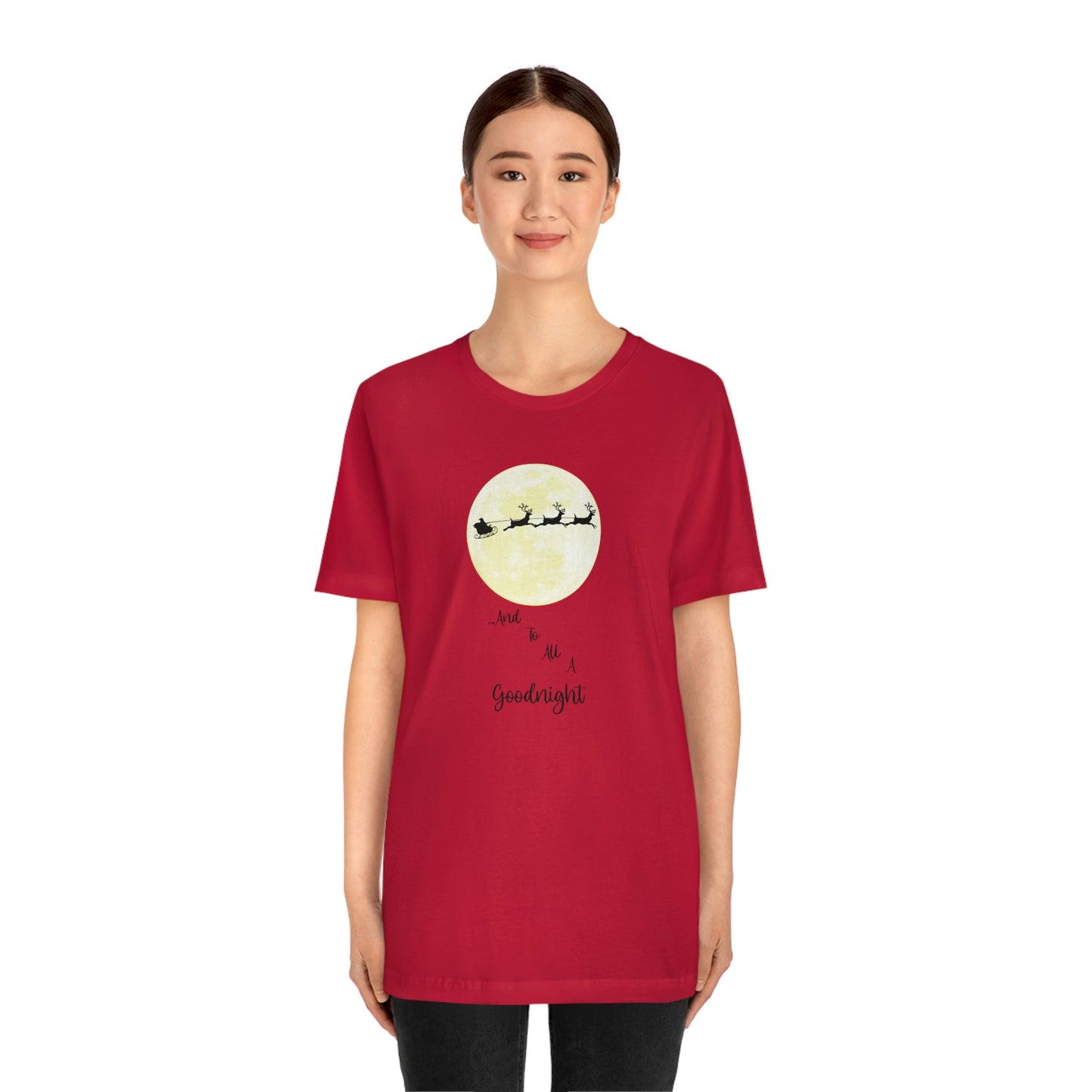 Holiday Santa Sleigh Unisex Jersey Short Sleeve Tee