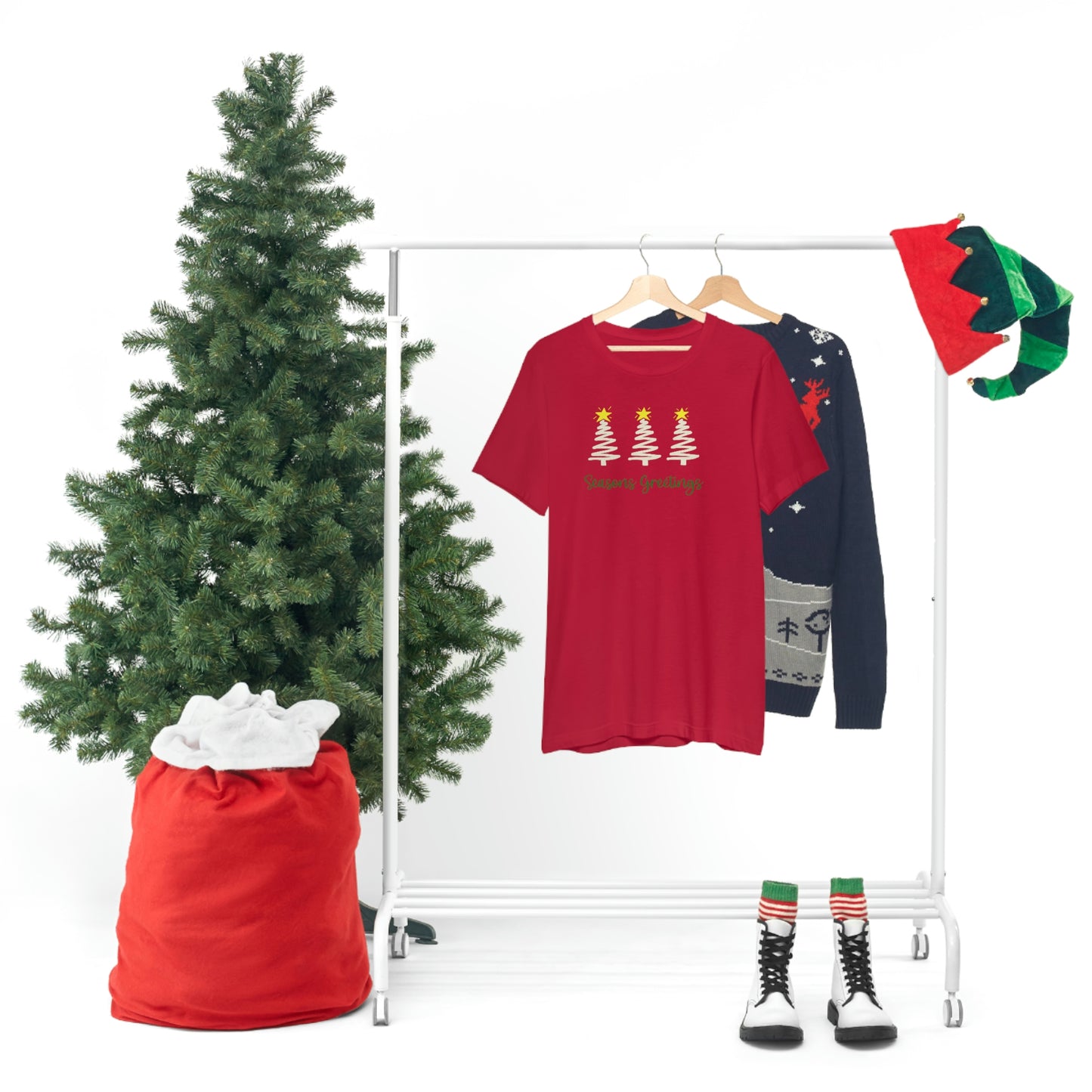 Holiday Seasons Greetings Unisex Jersey Short Sleeve Tee