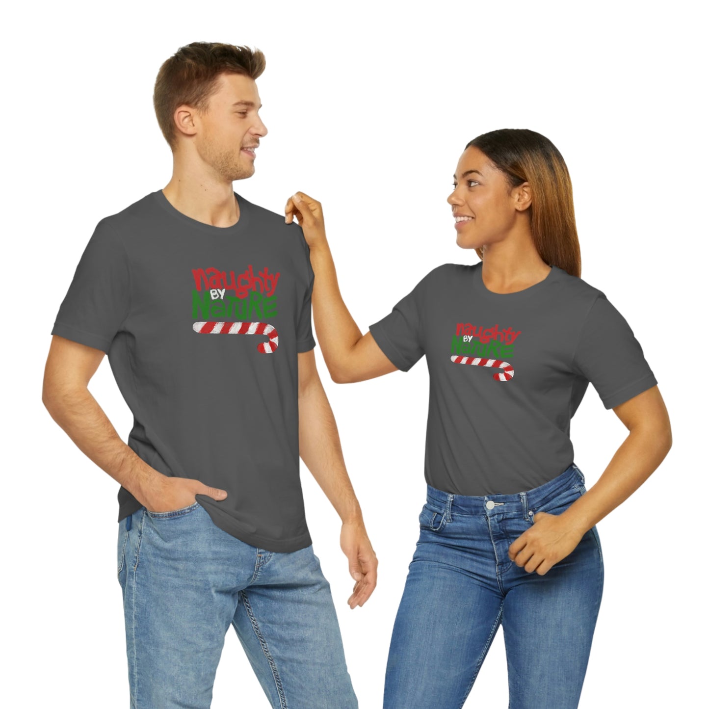 Holiday- Naughty by Nature Christmas Unisex Jersey Short Sleeve Tee