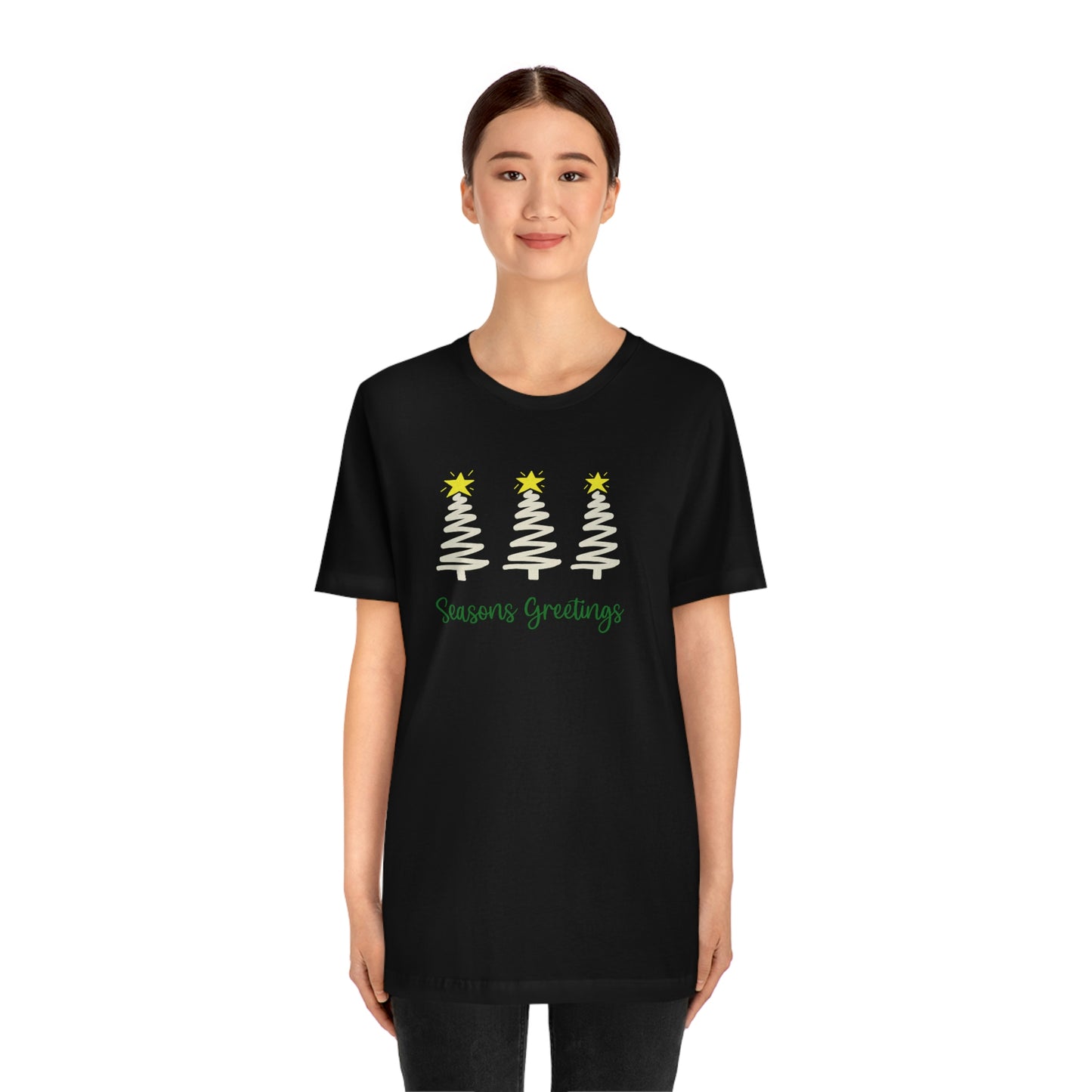 Holiday Seasons Greetings Unisex Jersey Short Sleeve Tee