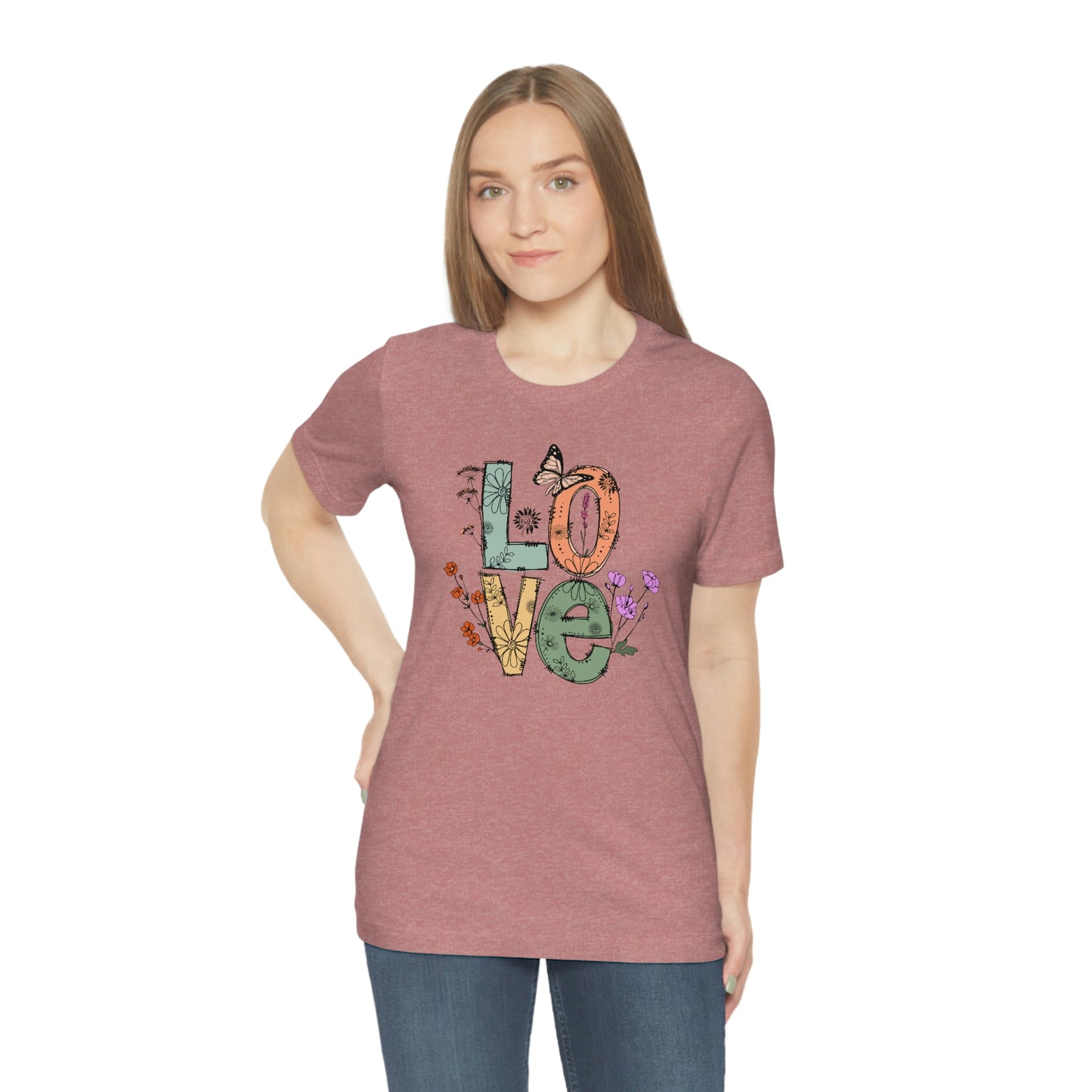 NWT - Wildflowers Love Unisex Jersey Short Sleeve Tee