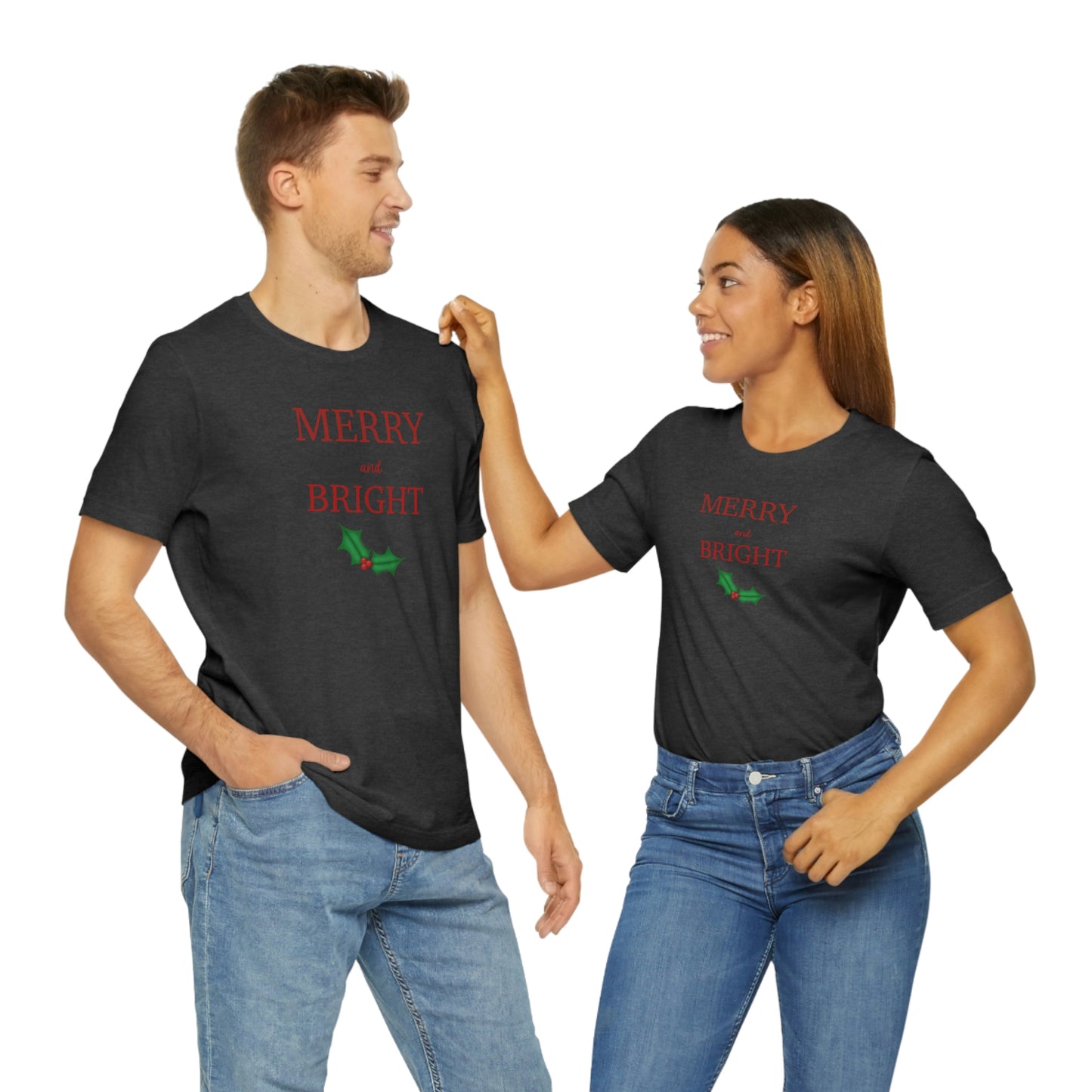 Holiday Merry Unisex Jersey Short Sleeve Tee