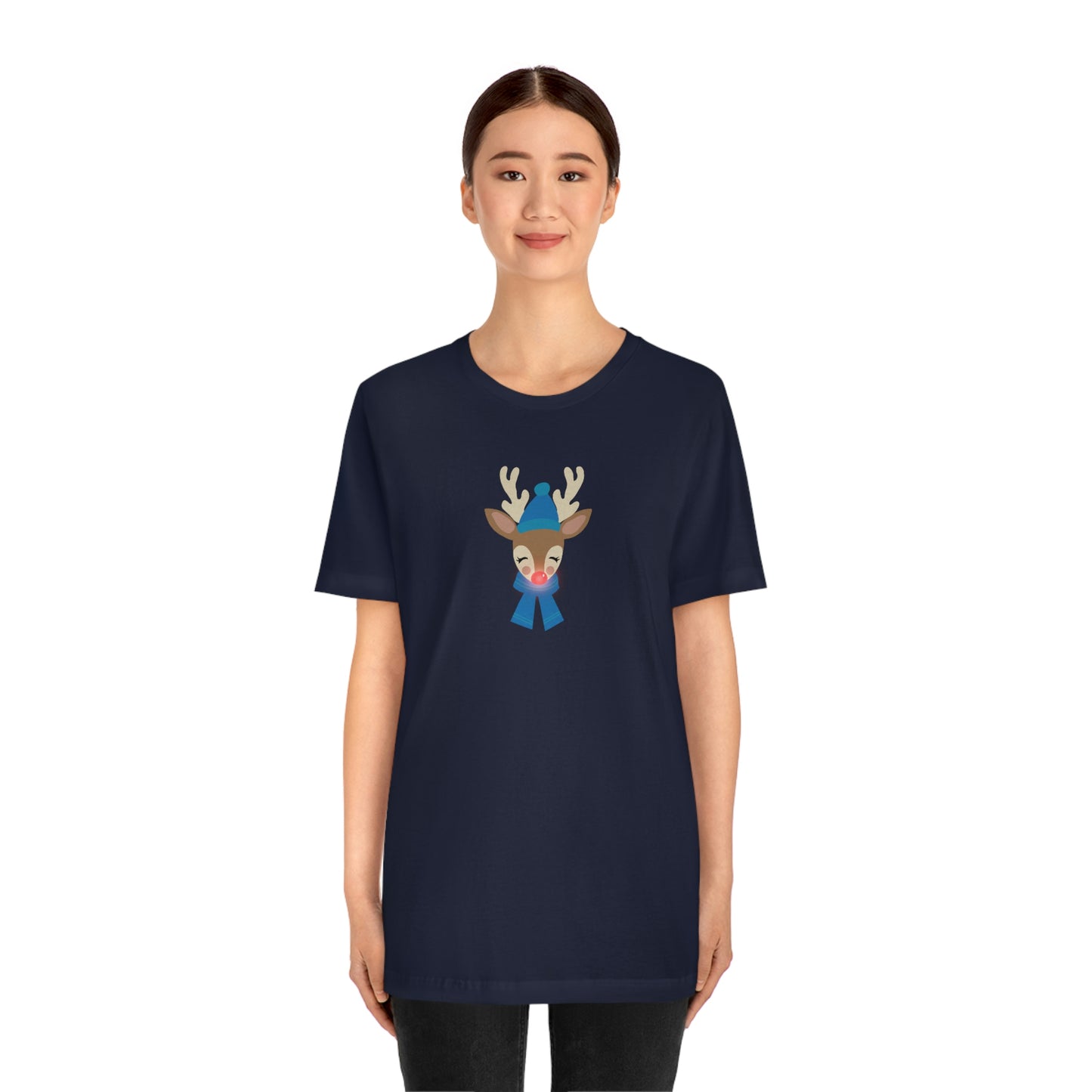 Holiday Reindeer 1 Unisex Jersey Short Sleeve Tee