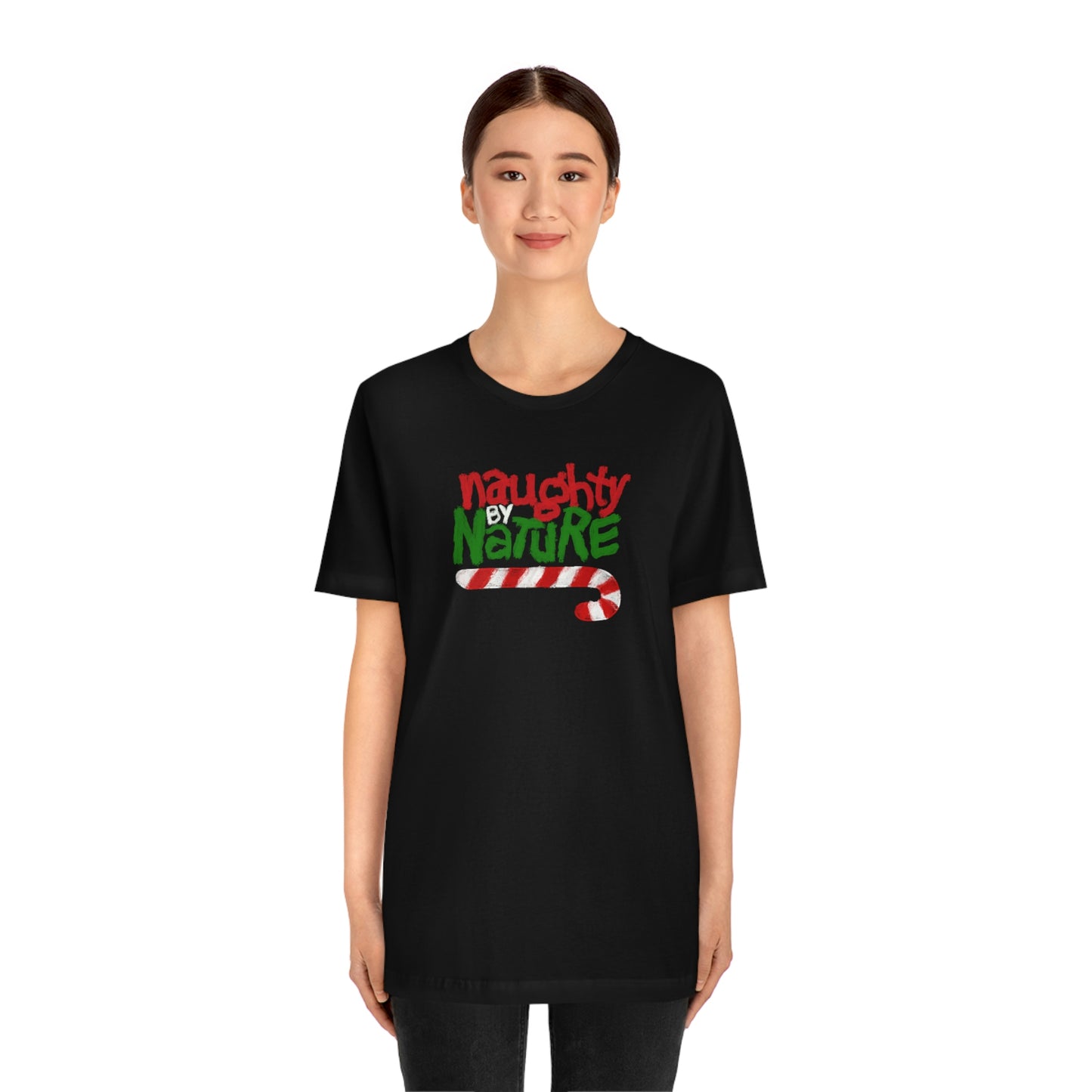 Holiday- Naughty by Nature Christmas Unisex Jersey Short Sleeve Tee