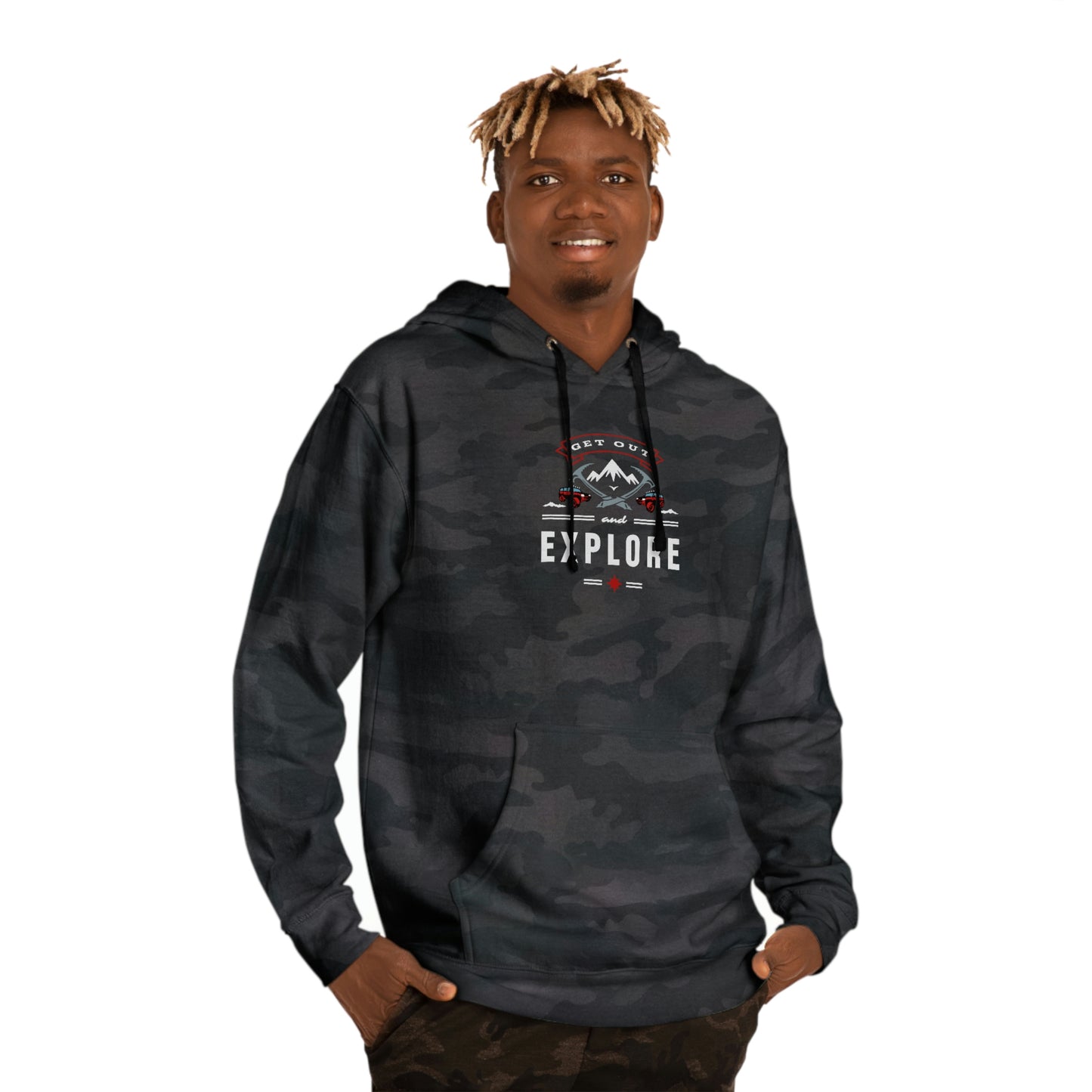 NWT - Get Out and Explore Unisex Hooded Sweatshirt