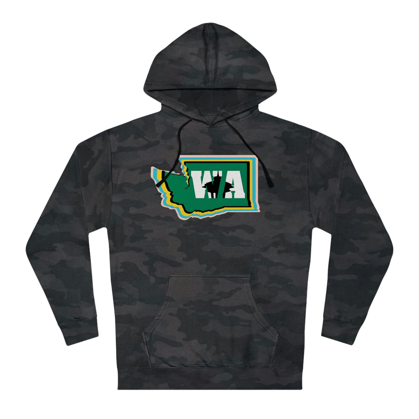 State Love- Washington Alternate Green SN Unisex Hooded Sweatshirt