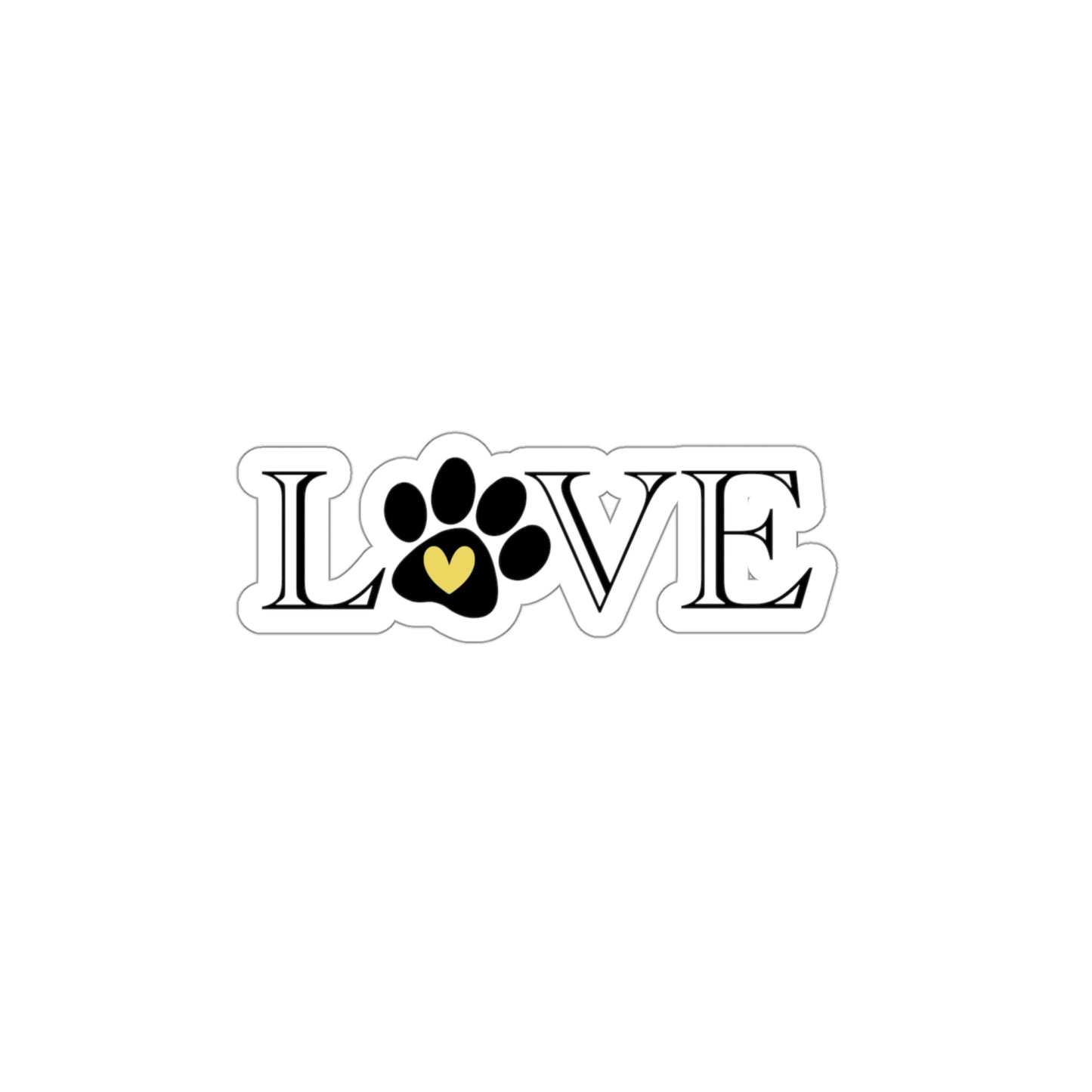 NWT- Puppy Love Yellow Kiss-Cut Stickers