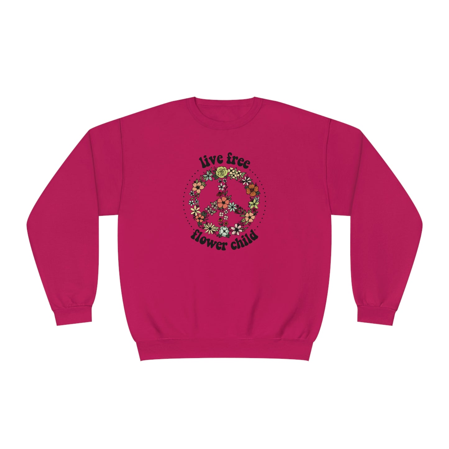 NWT - Wildflowers Flower Child Unisex NuBlend® Crewneck Sweatshirt