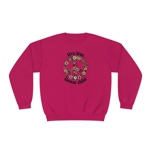 NWT - Wildflowers Flower Child Unisex NuBlend® Crewneck Sweatshirt