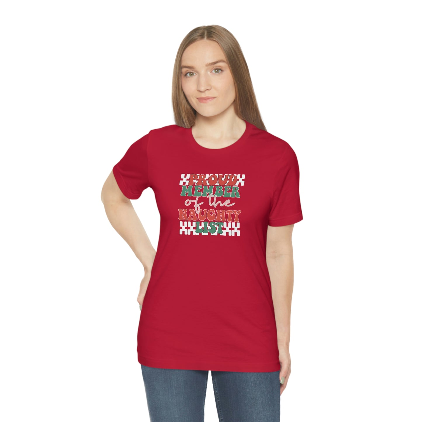 Holiday Naughty List Unisex Jersey Short Sleeve Tee