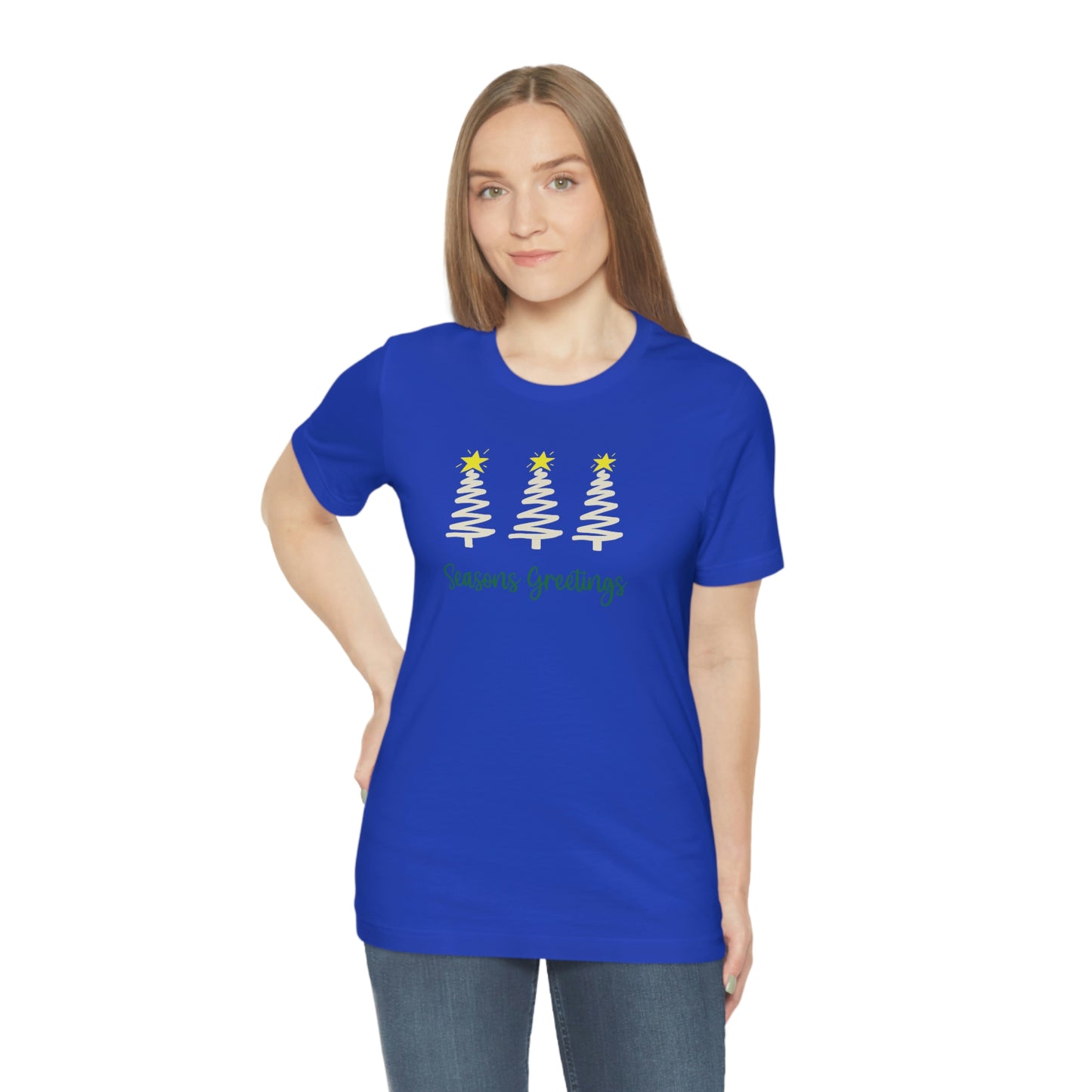 Holiday Seasons Greetings Unisex Jersey Short Sleeve Tee