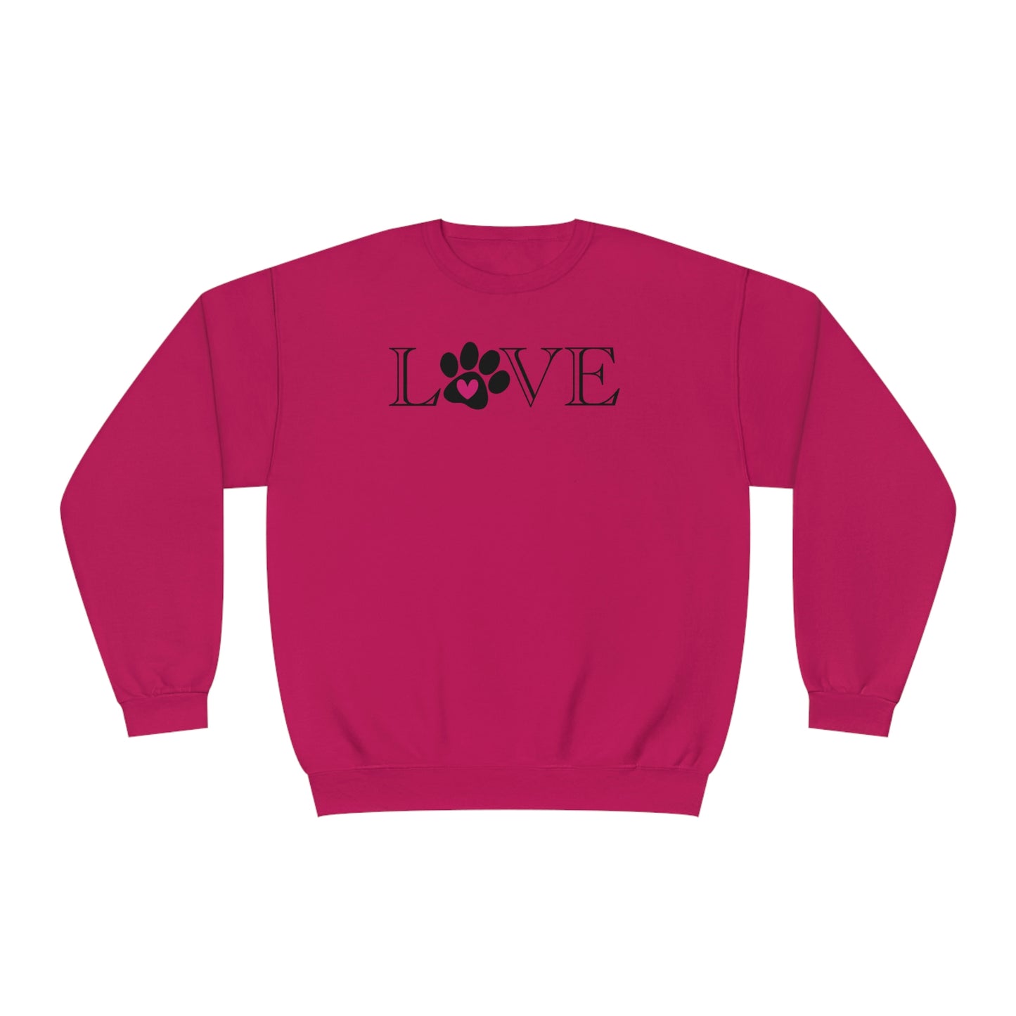 NWT- Puppy Love Pink Unisex NuBlend® Crewneck Sweatshirt