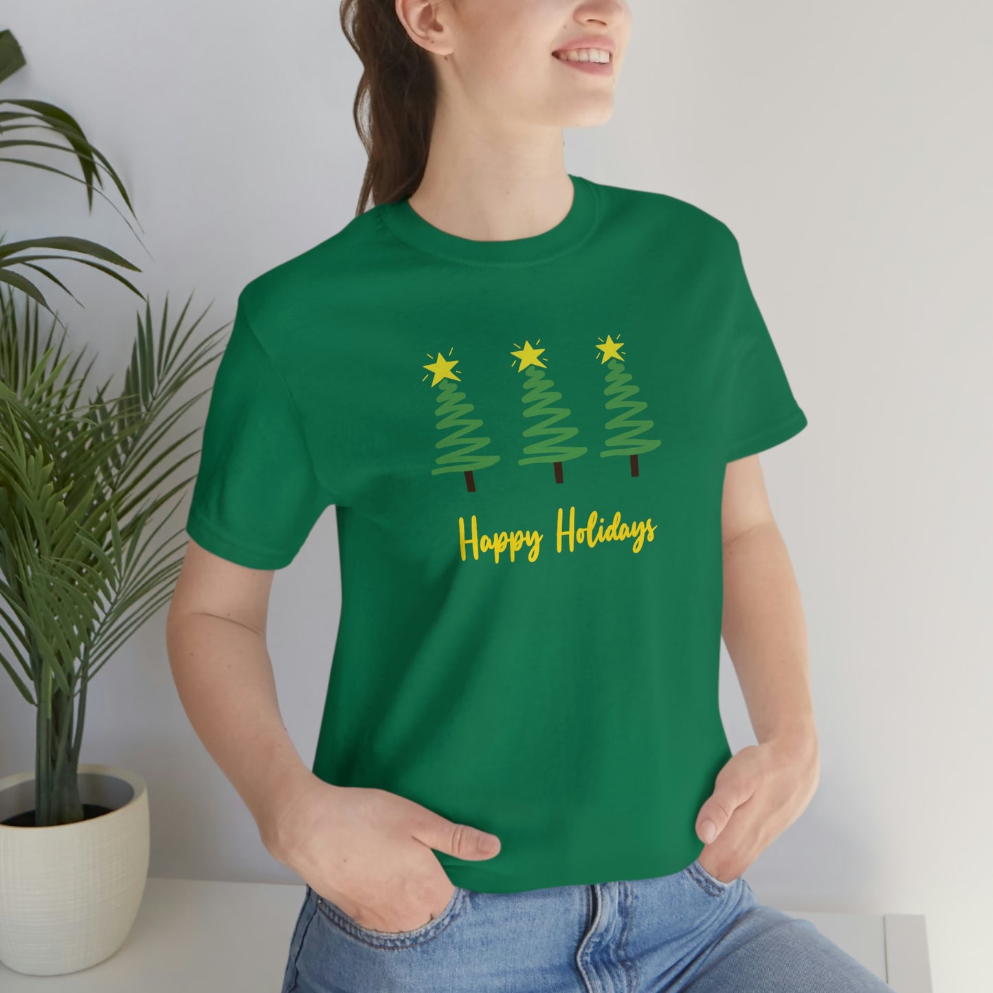 Holiday Happy Holidays Unisex Jersey Short Sleeve Tee