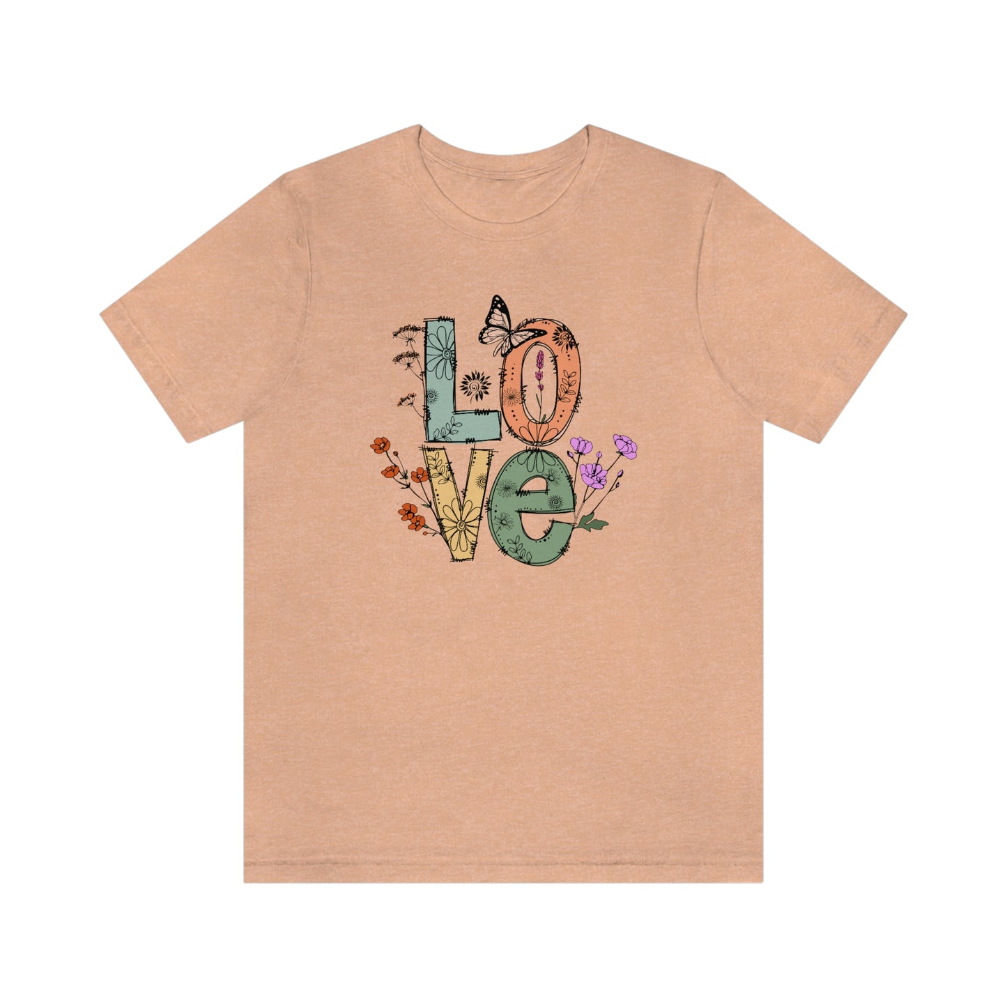 NWT - Wildflowers Love Unisex Jersey Short Sleeve Tee