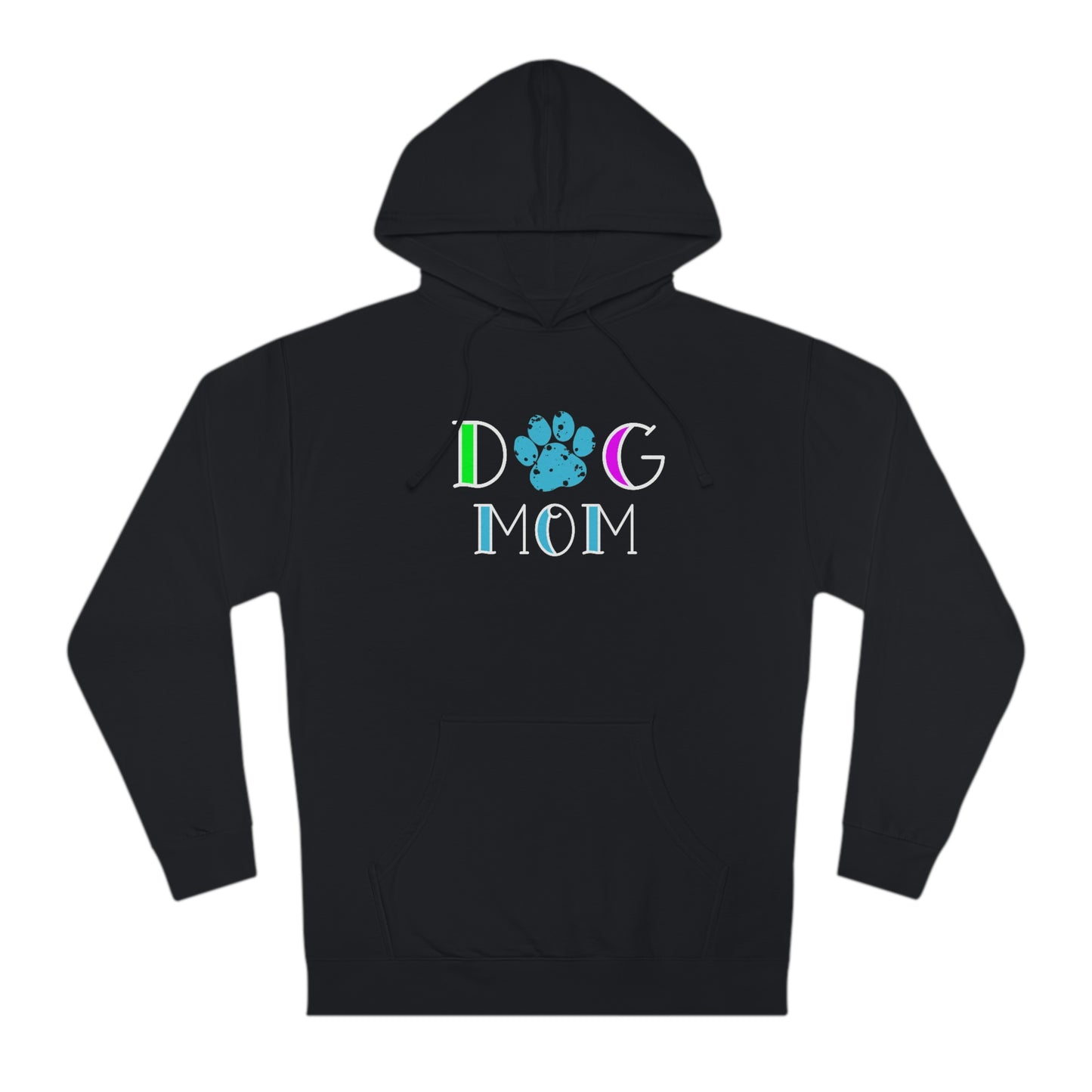 NWT Dog Mom Blue Unisex Hooded Sweatshirt