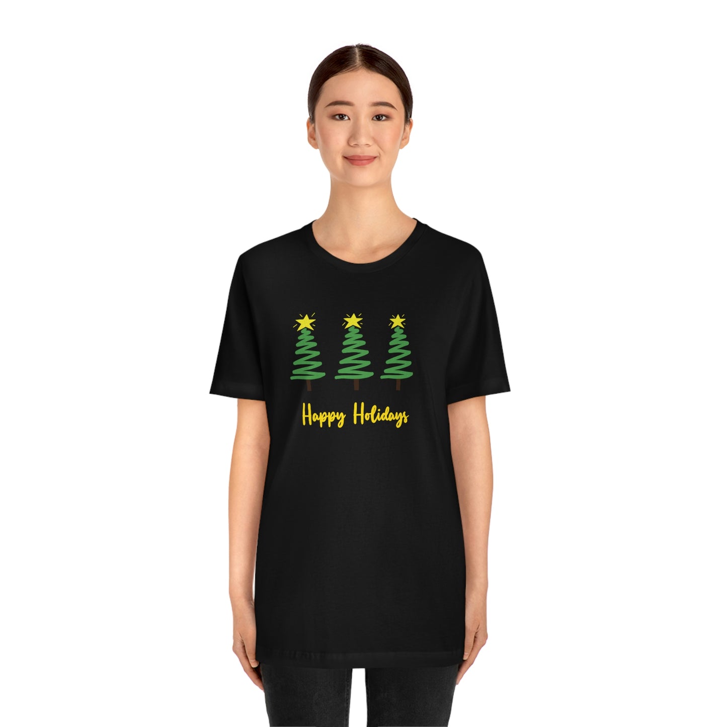 Holiday Happy Holidays Unisex Jersey Short Sleeve Tee