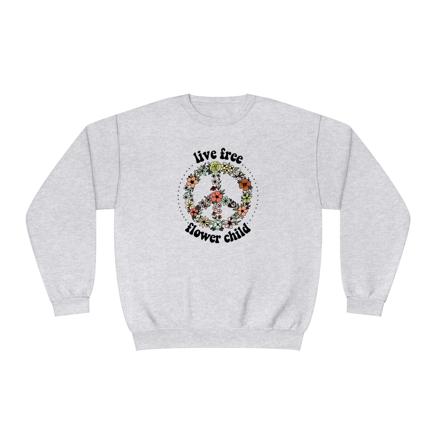 NWT - Wildflowers Flower Child Unisex NuBlend® Crewneck Sweatshirt