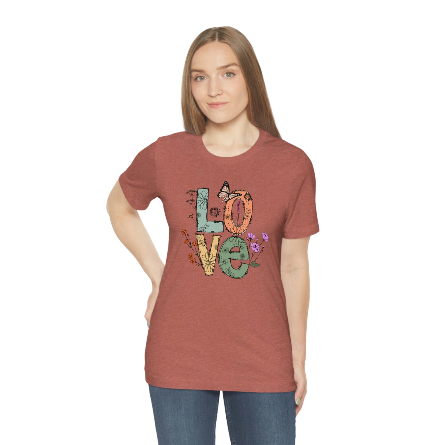 NWT - Wildflowers Love Unisex Jersey Short Sleeve Tee